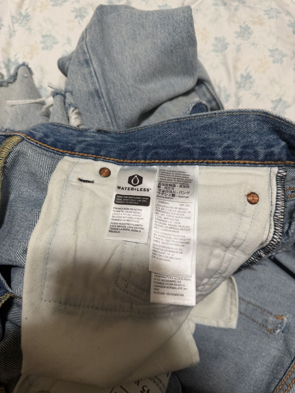 Levi's Levis 551 Ripped Boro Jeans Size US 31 - 12 Thumbnail