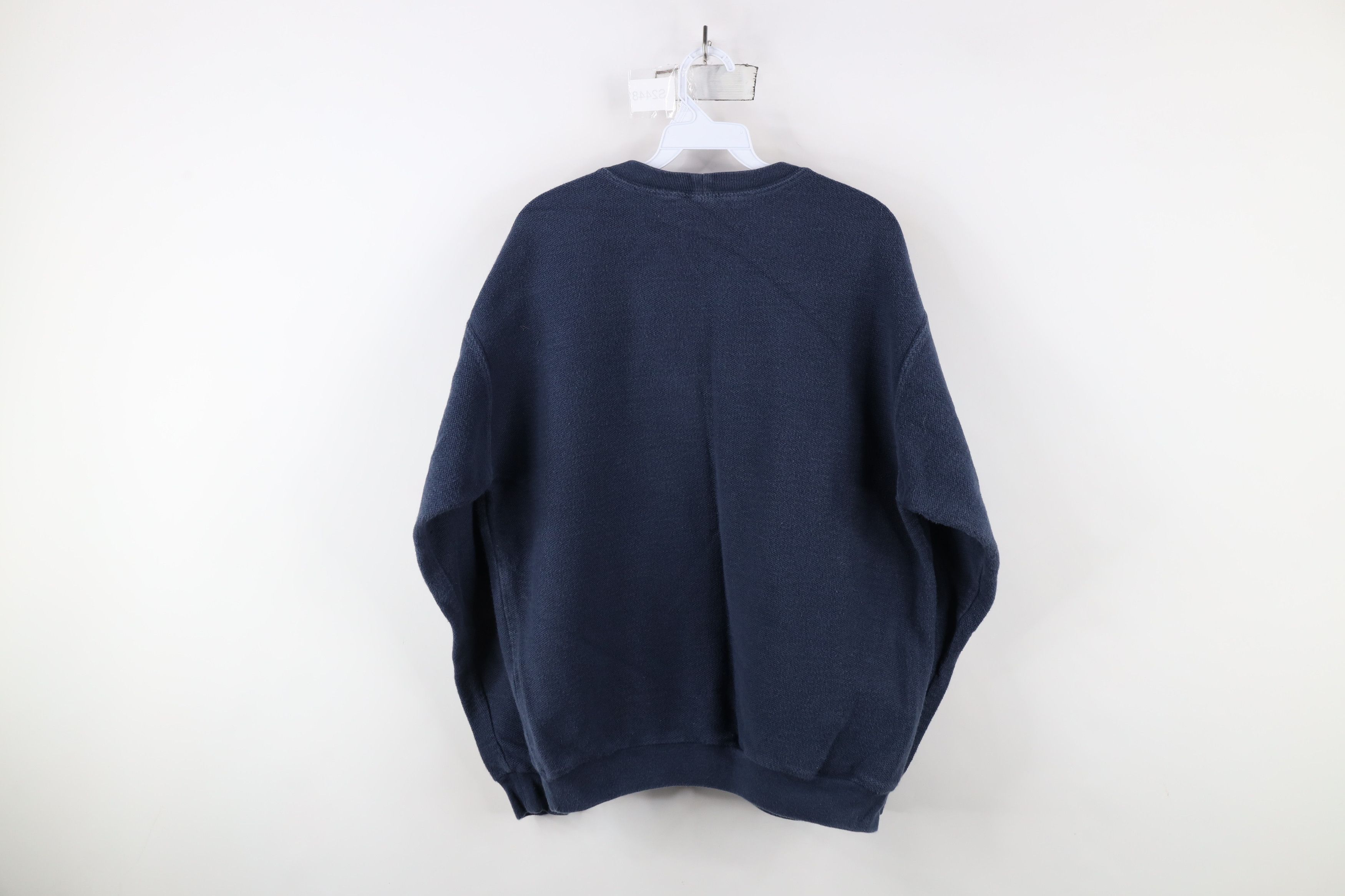 Lands' End × Vintage Vintage 90s Lands End Thermal Waffle Knit Sweatshirt USA Size L / US 10 / IT 46 - 8 Thumbnail