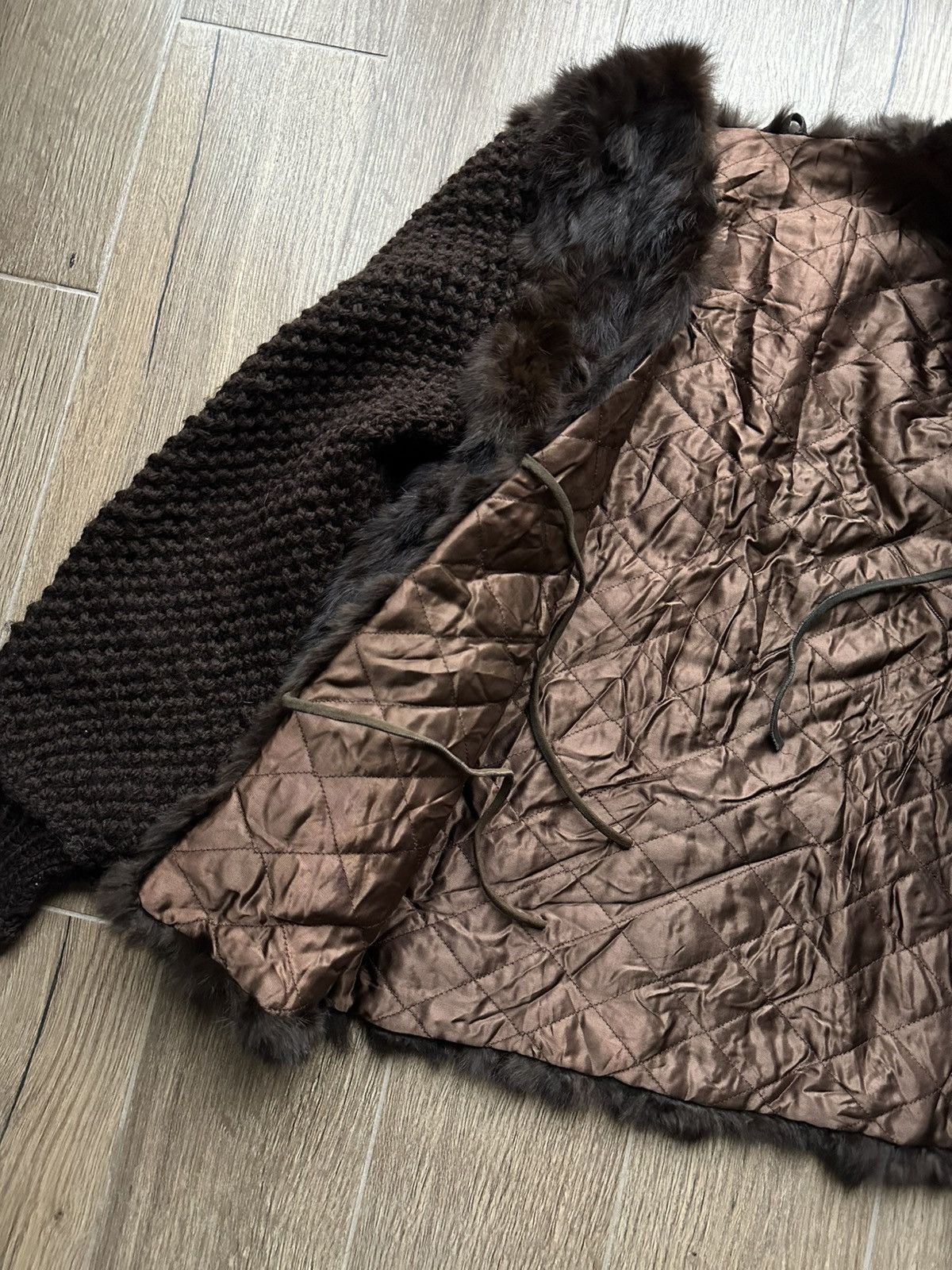 Vintage Vintage Real Genuine Mink Fur Coat Knitted Jacket Bomber Size S / US 4 / IT 40 - 6 Thumbnail
