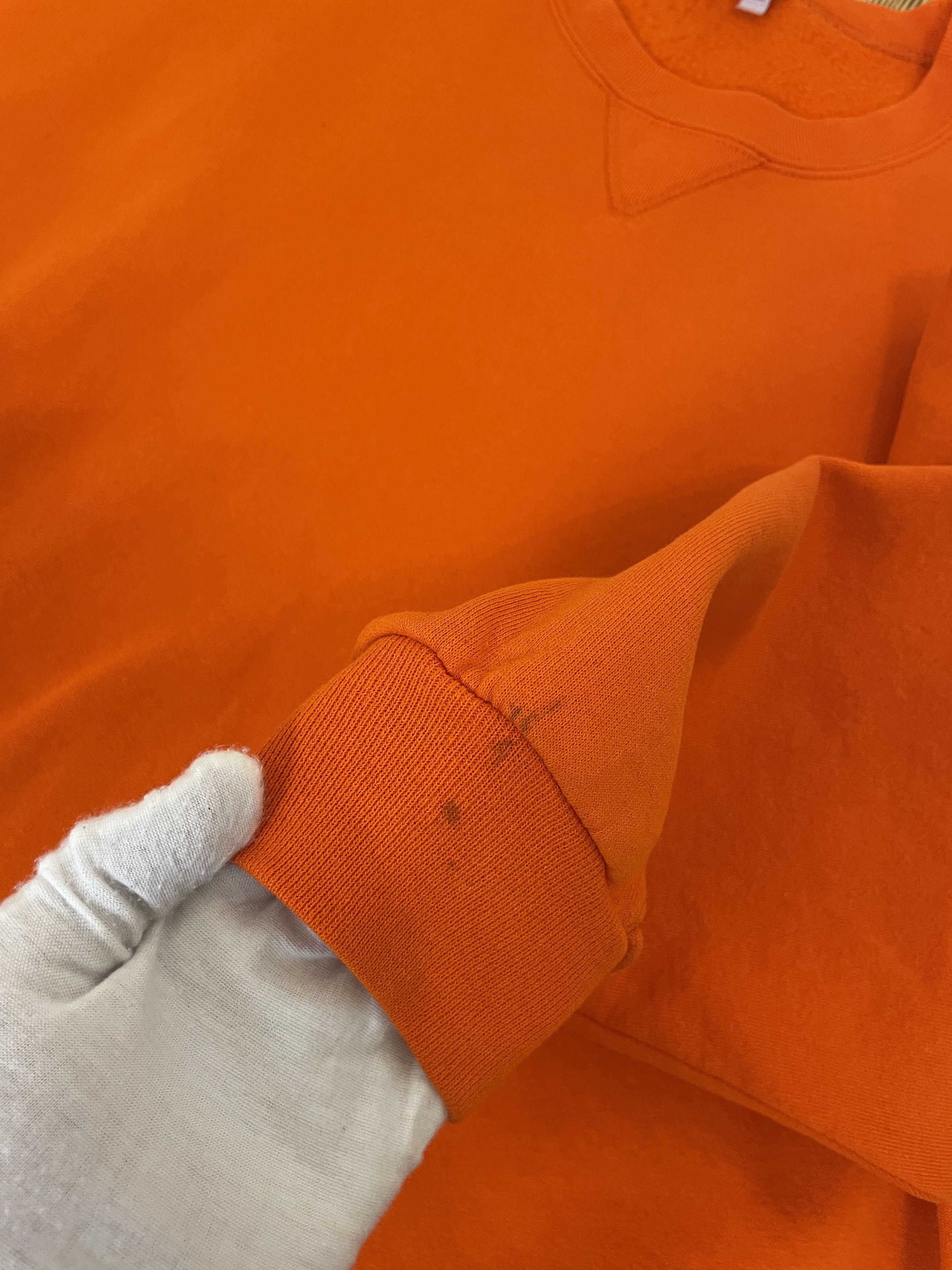 Russell Athletic Y2K Russell Athletic Blank Orange Sweatshirt Size US XXL / EU 58 / 5 - 7 Thumbnail