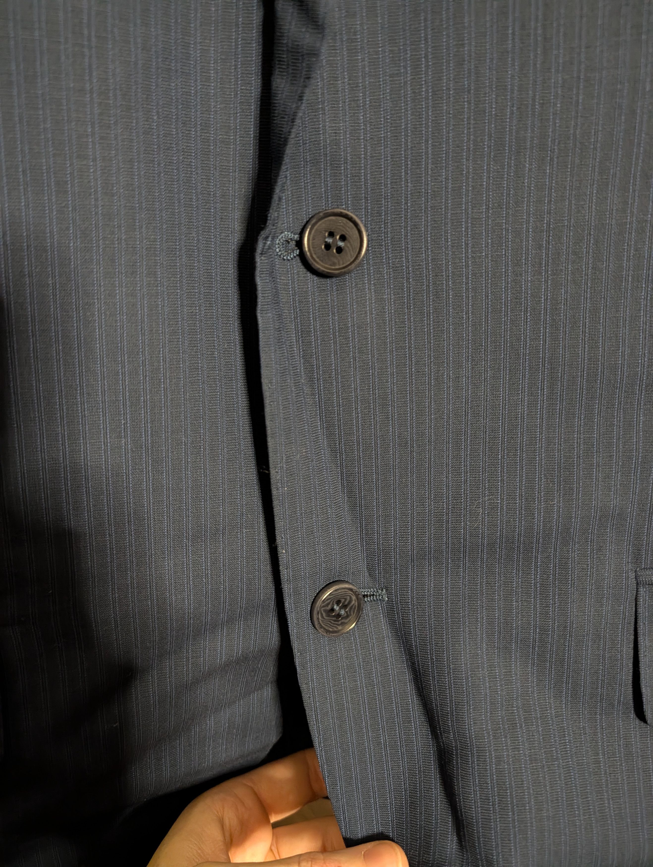 Canali "Impeccabile" blue striped made in Italy jacket 40R Size 40R - 4 Thumbnail