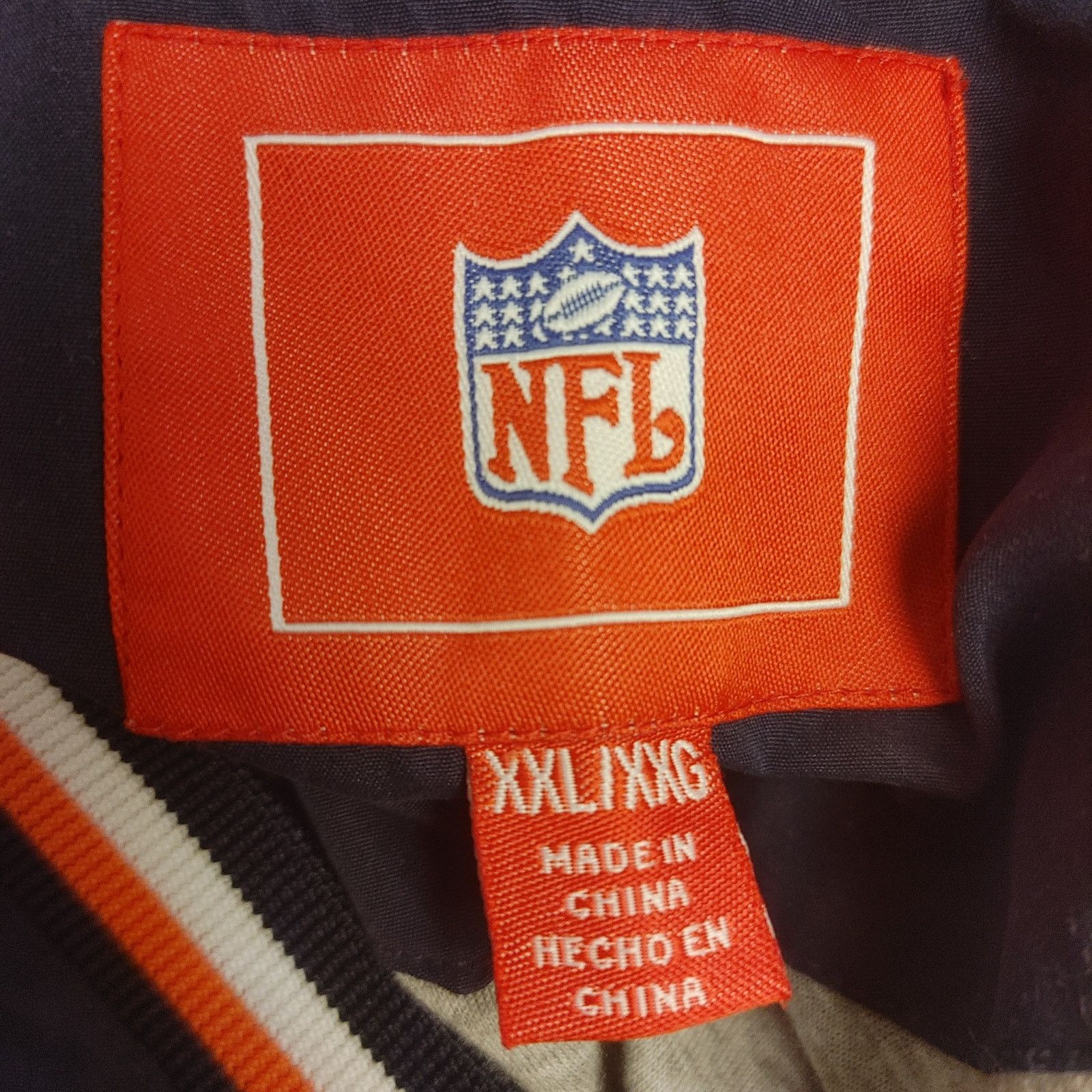 NFL NFL Denver Bronco's 3XL Orange/Black Pullover Lined Jacket Size US XXL / EU 58 / 5 - 5 Thumbnail