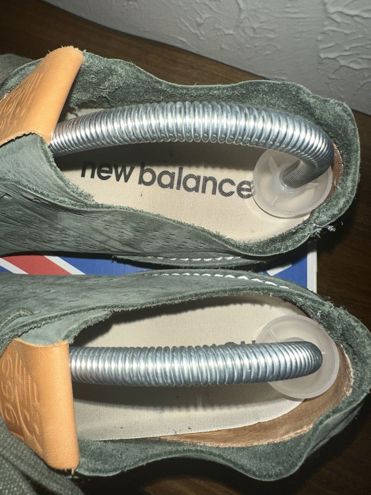 New Balance 696 Forest Green Suede