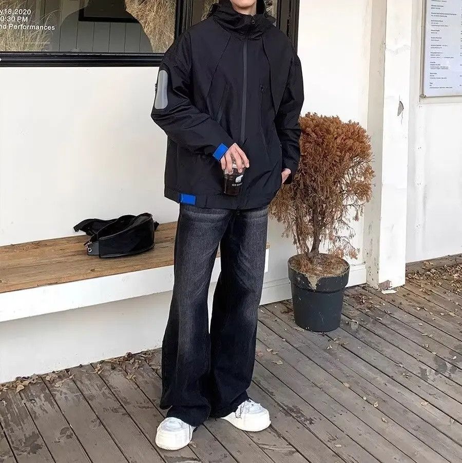 Japanese Brand × Jean Black Faded Wash Stacked Denim Jeans Size US 32 / EU 48 - 4 Thumbnail