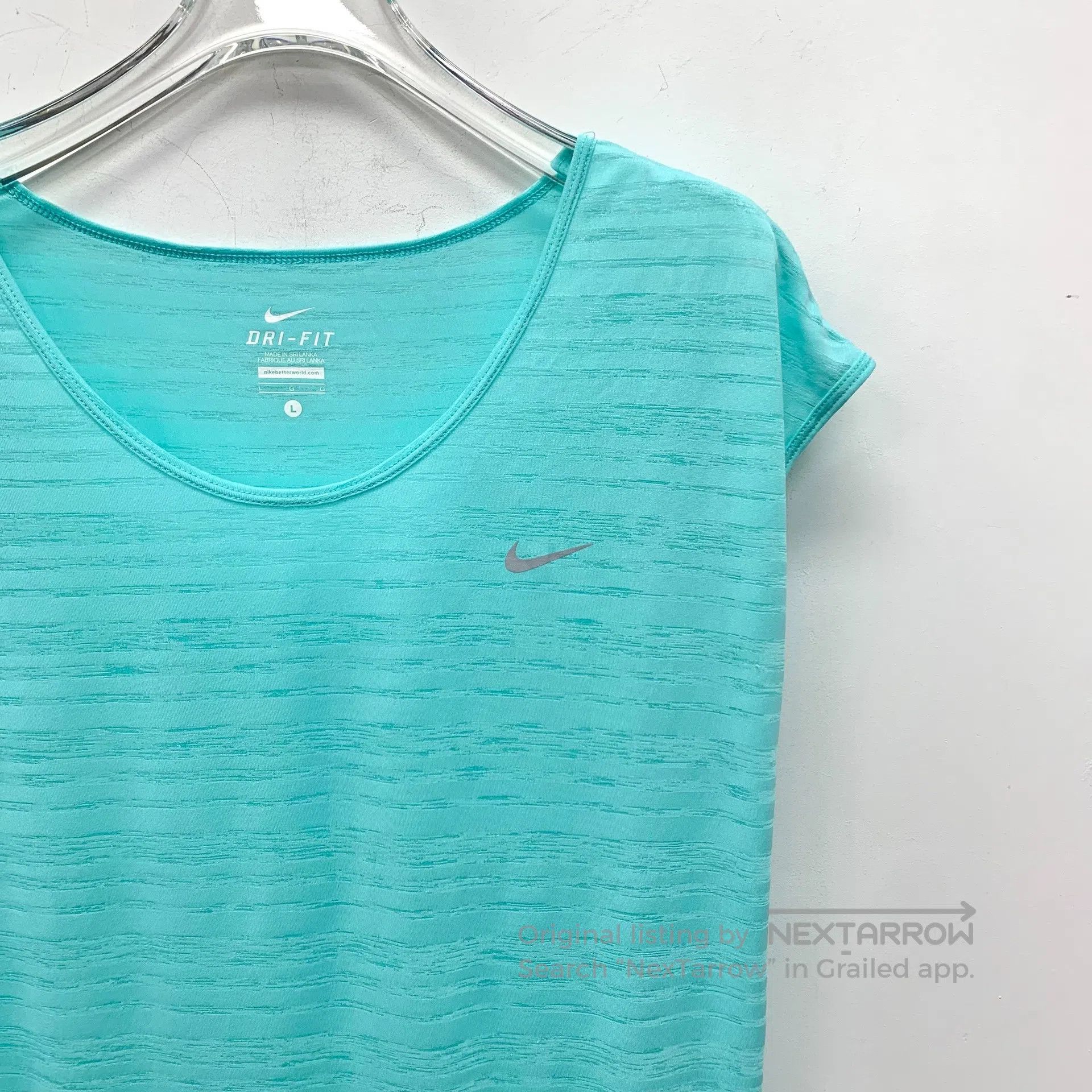 Nike Nike Blue logo crew-neck short-sleeve T-shirt| Size L / US 10 / IT 46 - 3 Thumbnail