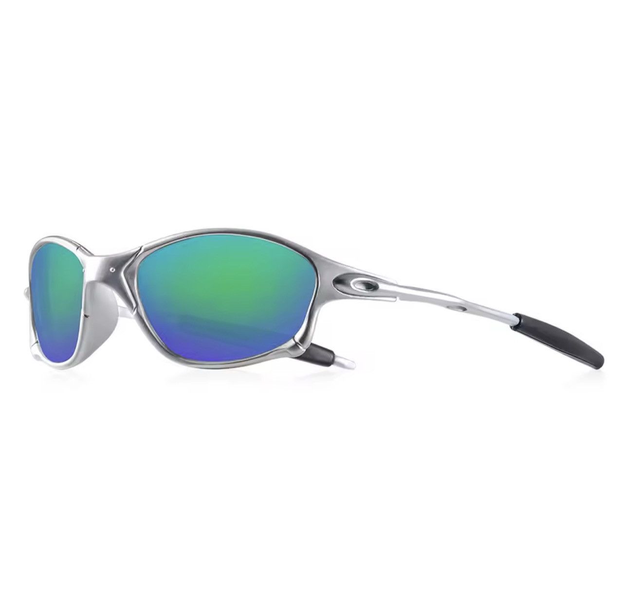 Other CRIXALIS Y2K Green Mirror Rectangle Sunglasses Men UV400 Size ONE SIZE - 4 Thumbnail