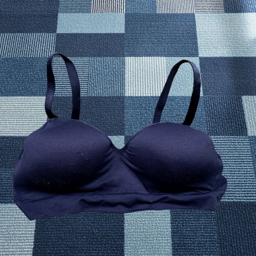 Nautica Nautica Bra Womens 38C Blue Push Up Padded Wireless Polyester Blend Strap Size ONE SIZE - 1 Thumbnail