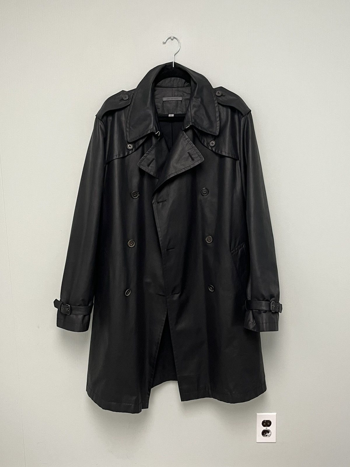 John Varvatos Resin Coated Trench Coat Size EU 52 USA 42 Size US L / EU 52-54 / 3 - 4 Thumbnail