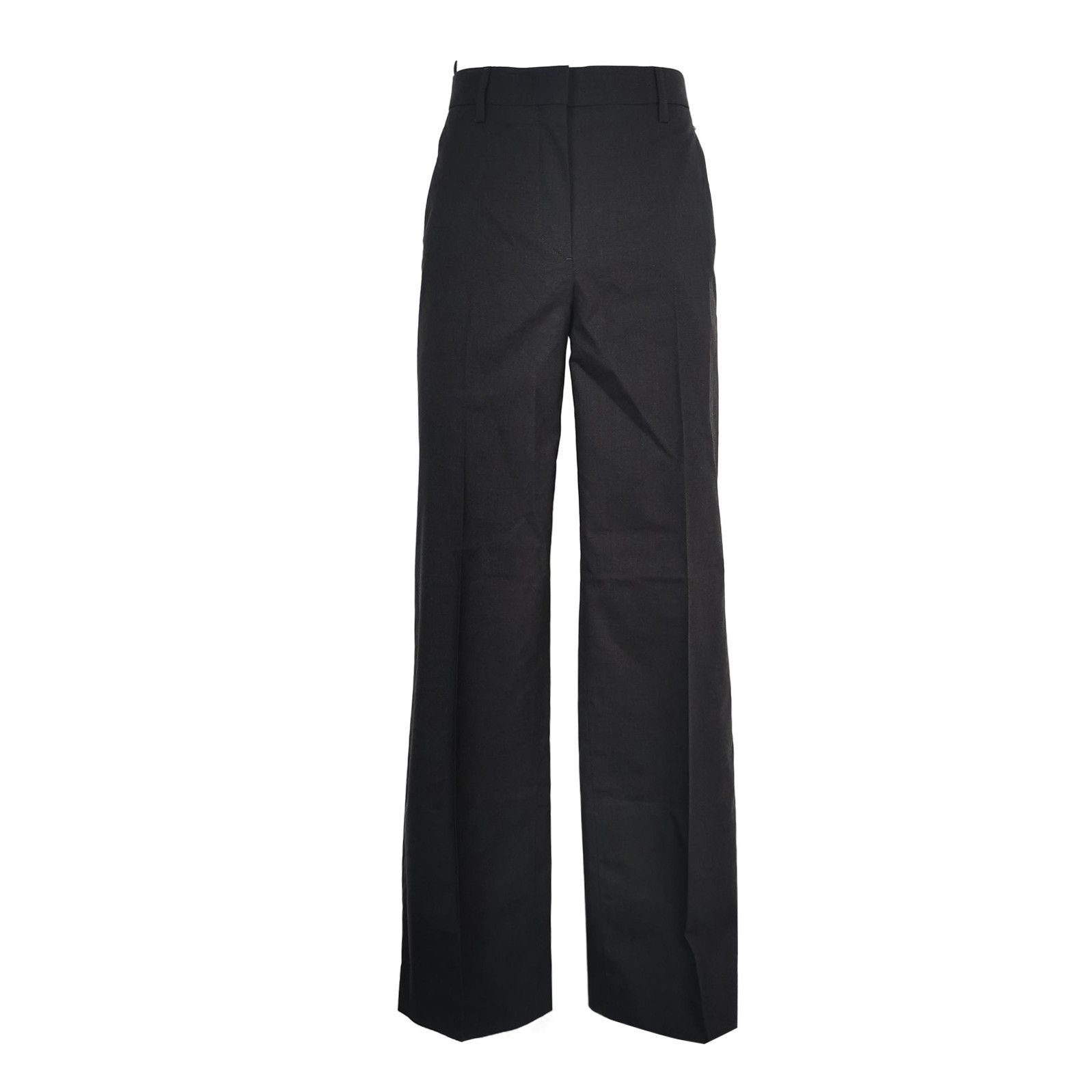 Prada Prada Black Wool Wide-Leg Trousers - dmc Size 38" / US 16 / IT 52 - 1 Thumbnail
