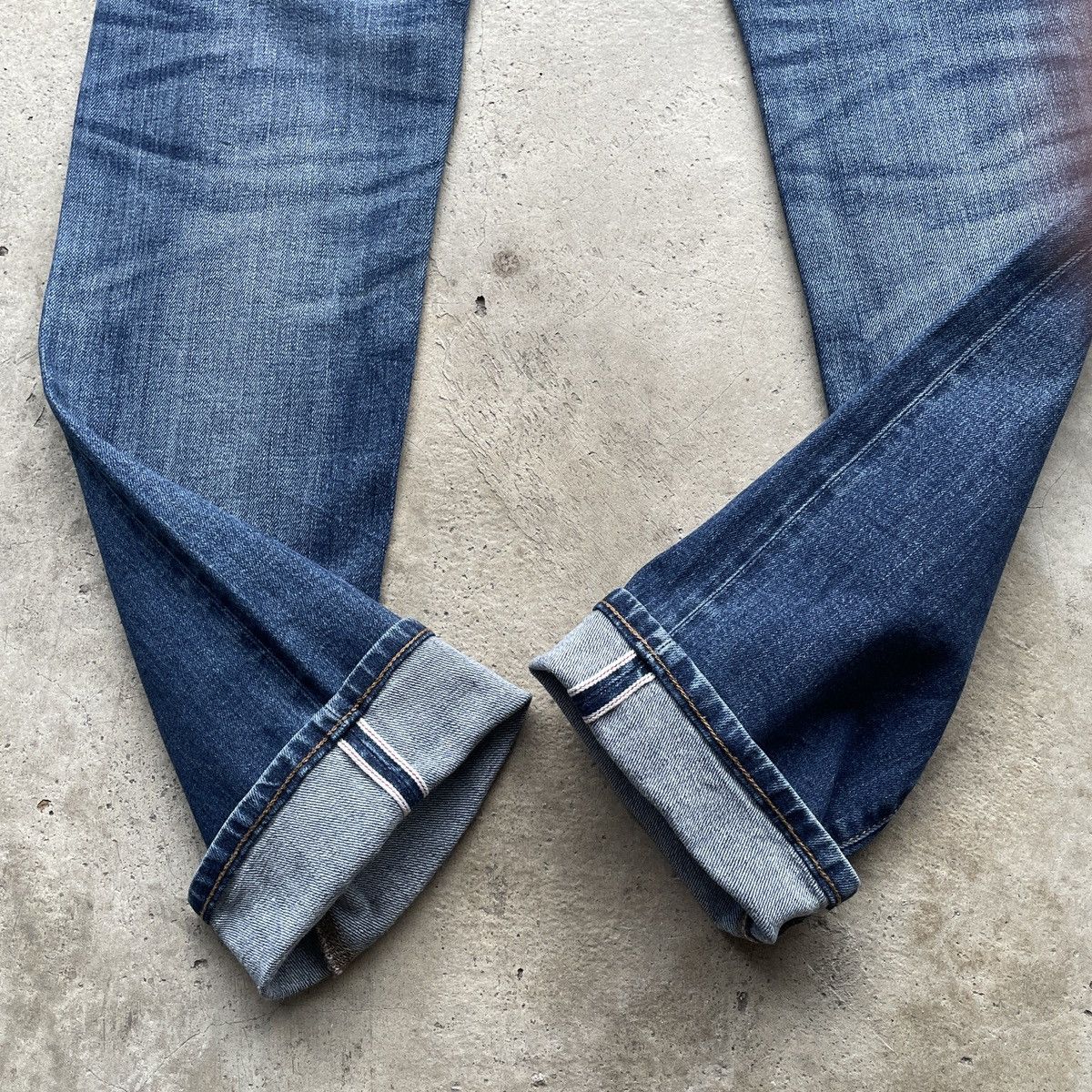 Japanese Brand Vintage Selvedge Japanese Distressed Faded Jeans Denim Pants Size US 33 - 8 Thumbnail