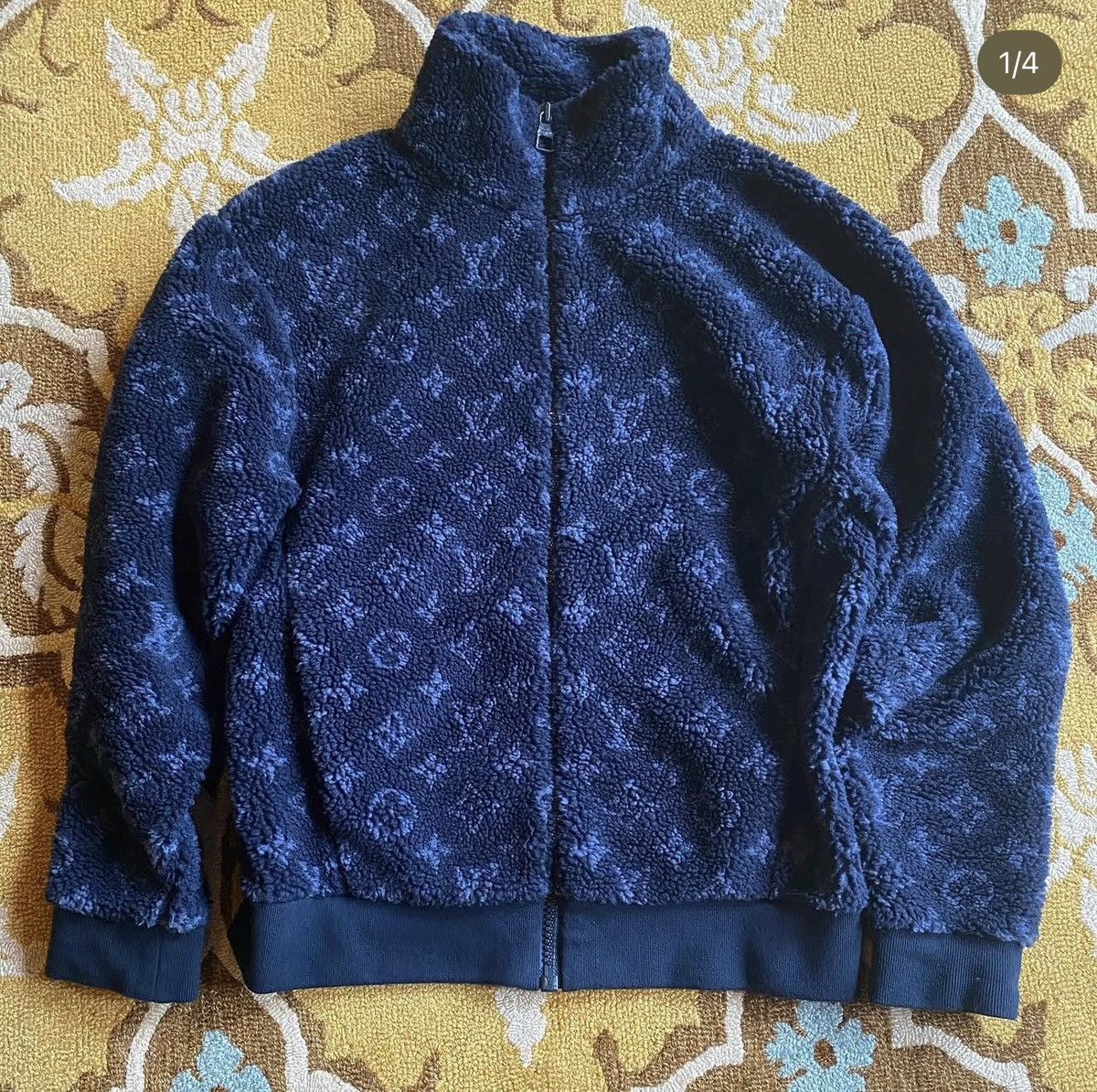 Louis Vuitton LV Monogram Jacquard Fleece Zip-Through Jacket Size US XS / EU 42 / 0 - 1 Thumbnail