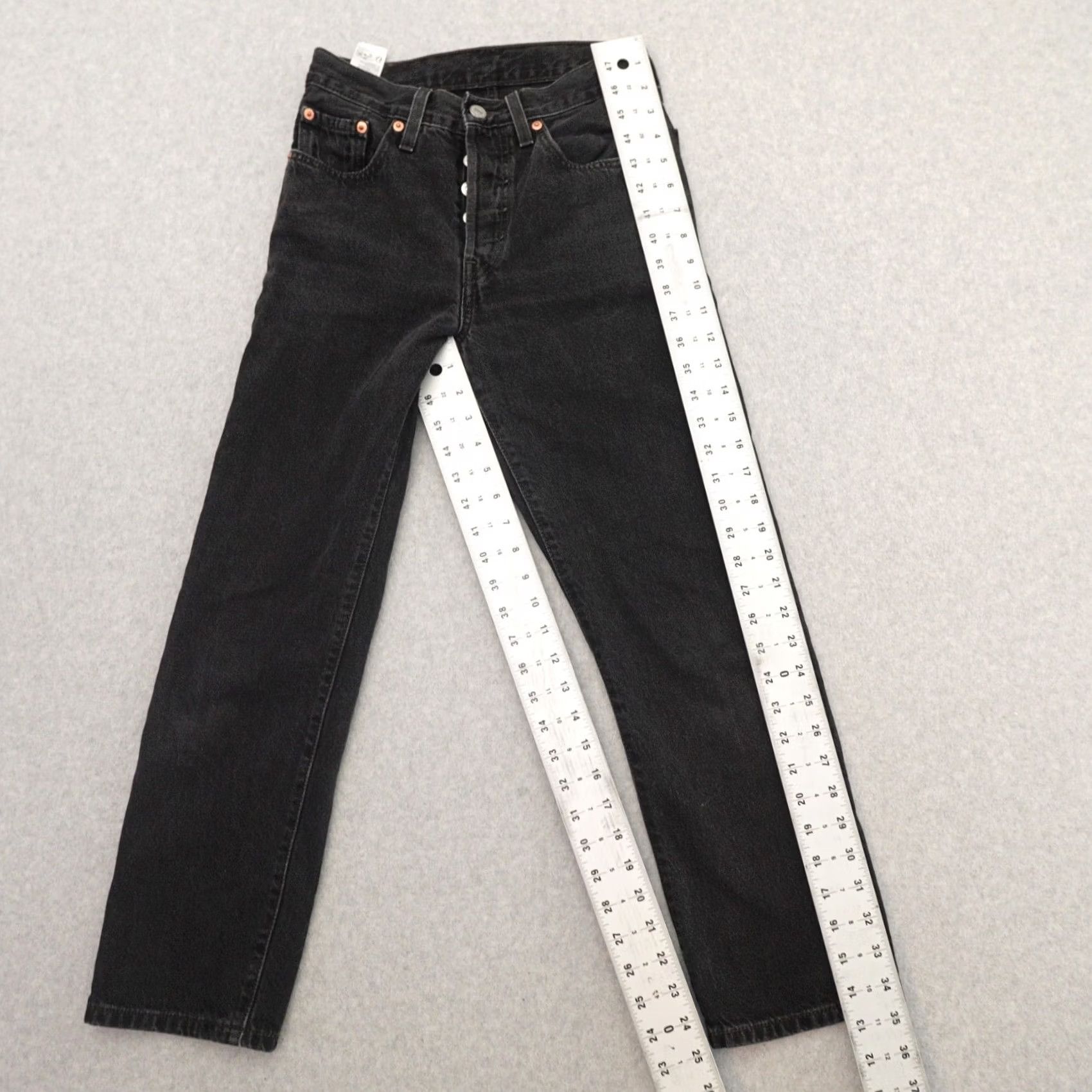 Levi's Levi's 501 Jeans Womens 24 (24X25) Black Cotton Denim Straight 90s Vintage Brand Size 24 Womens Jeans Jeans Size 42" / US 20 - 3 Thumbnail