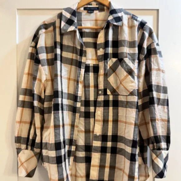Sanctuary Sanctuary Plaid Button Down Shirt Size S / US 4 / IT 40 - 1 Thumbnail