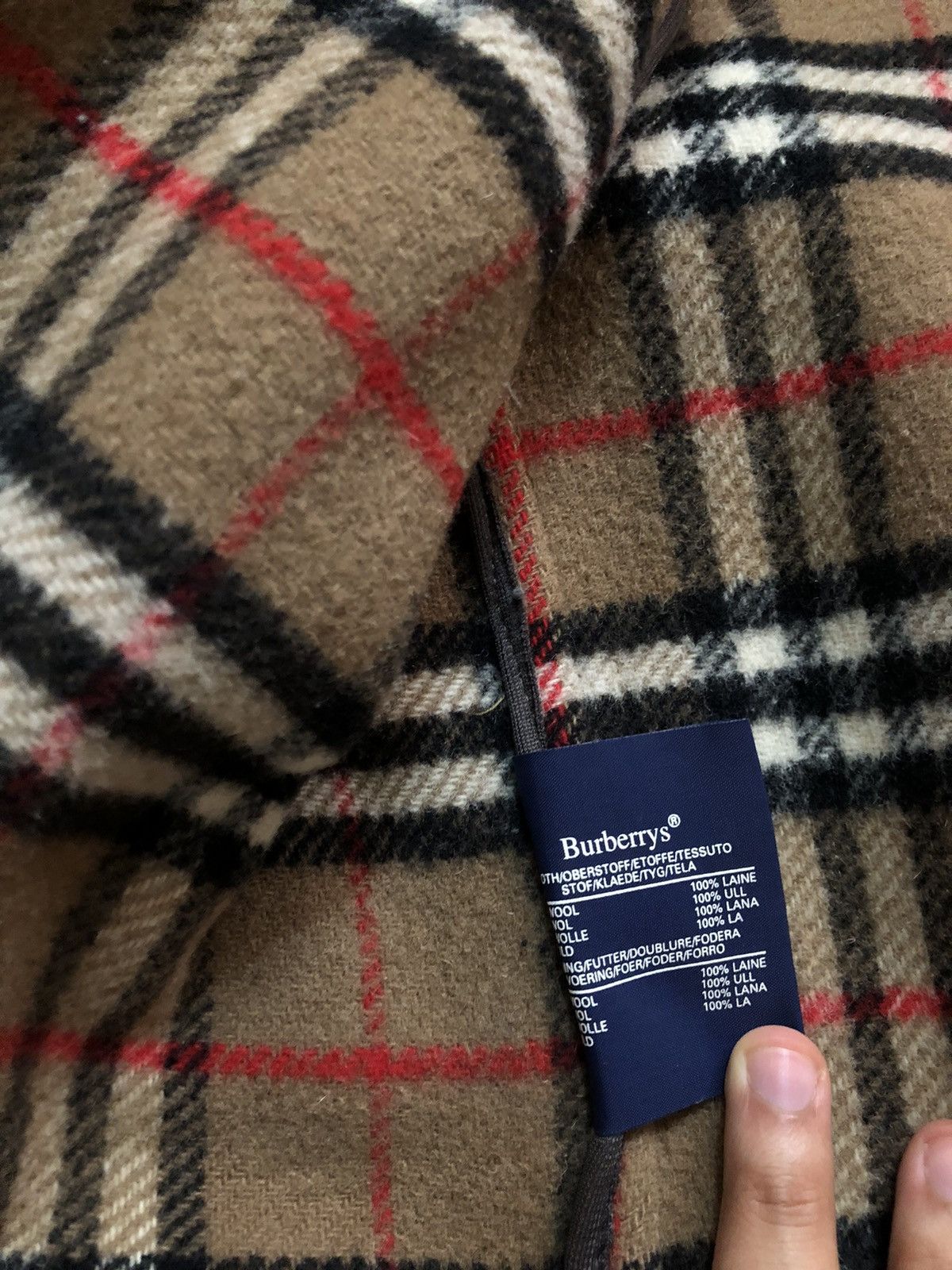 American Trench × Burberry Manteau vintage en laine et cachemire Burberry Size 38L - 6 Thumbnail