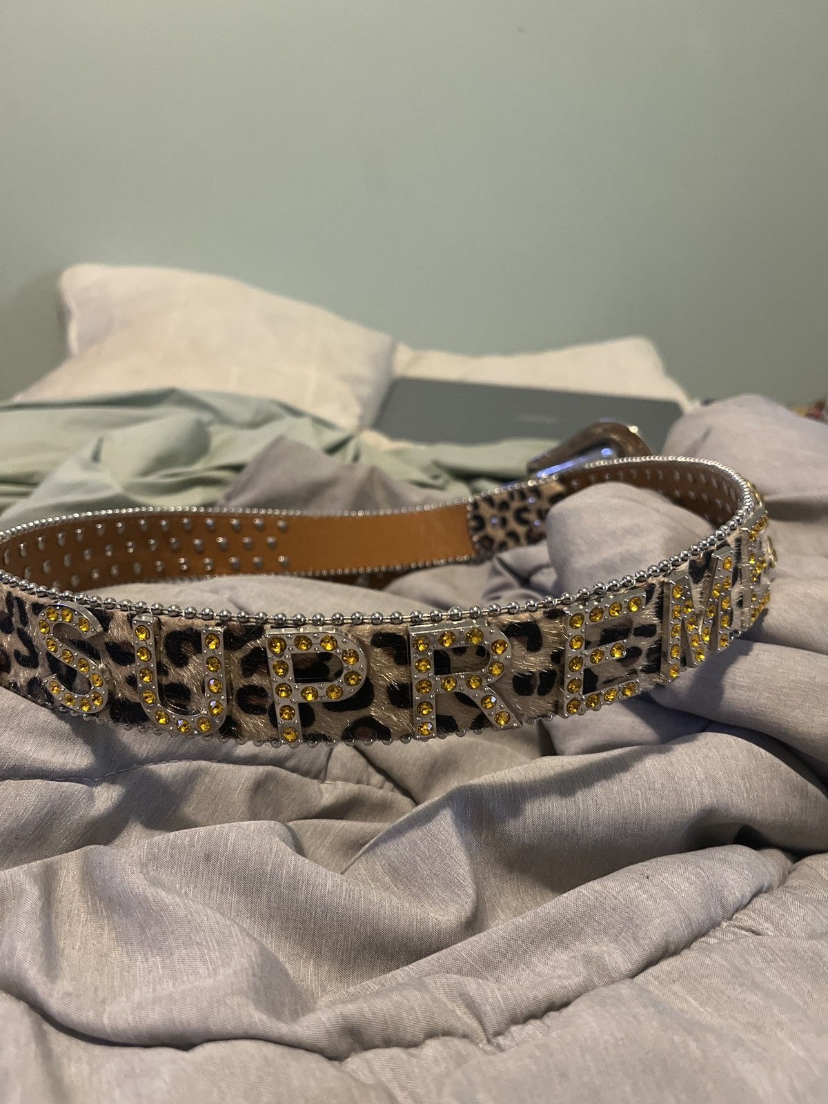 Japanese Brand Supreme leopard style belt Size ONE SIZE - 1 Thumbnail