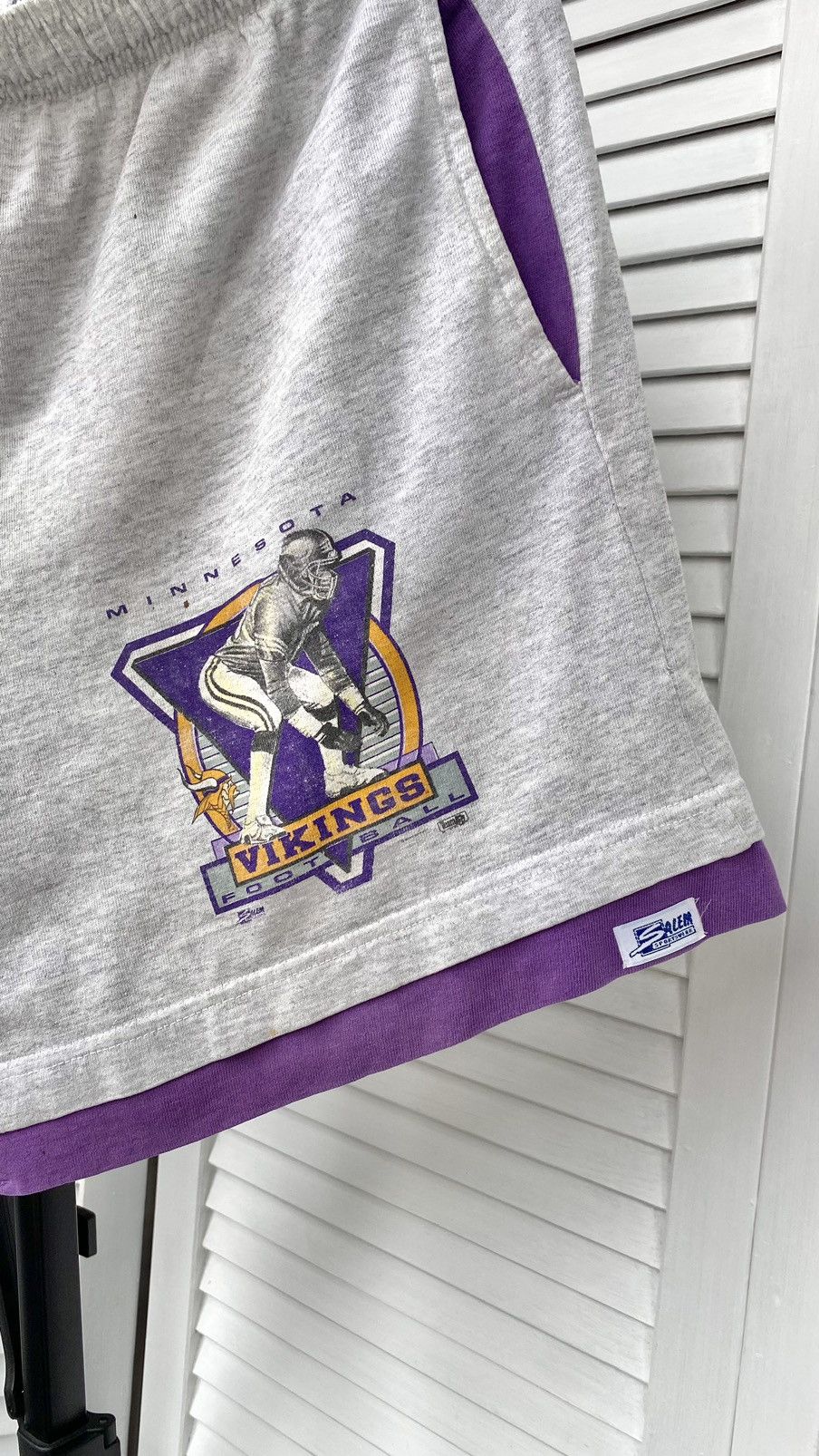 Salem Sportswear × Vintage Vintage Salem Sportswear Minnesota Vikings Football USA Size US 34 / EU 50 - 5 Thumbnail