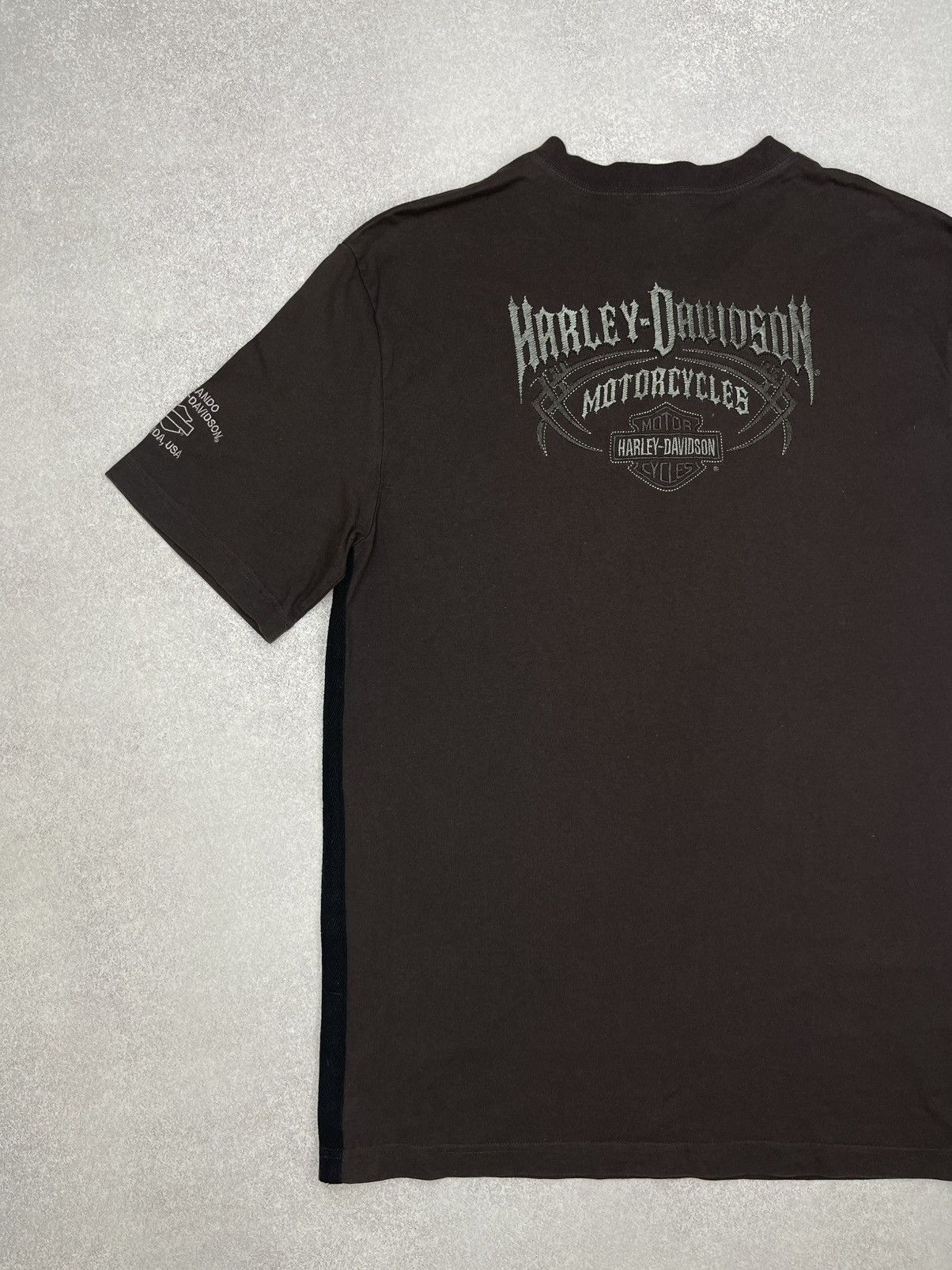Harley Davidson Vintage Harley Davidson Motorcycles Brown TShirt Florida USA Size US L / EU 52-54 / 3 - 3 Thumbnail