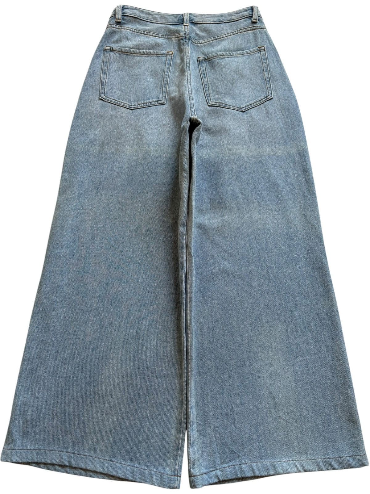 GU × Japanese Brand Vintage GU Blue Wash Loose Baggy Jeans Size US 27 - 2 Thumbnail