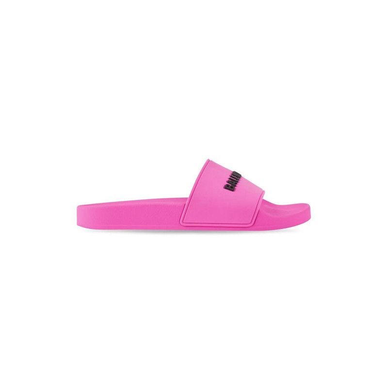 Balenciaga o1srvl11e0426 Pool Slide Sandals in Neon Pink Size US 8 / IT 38 - 1 Thumbnail