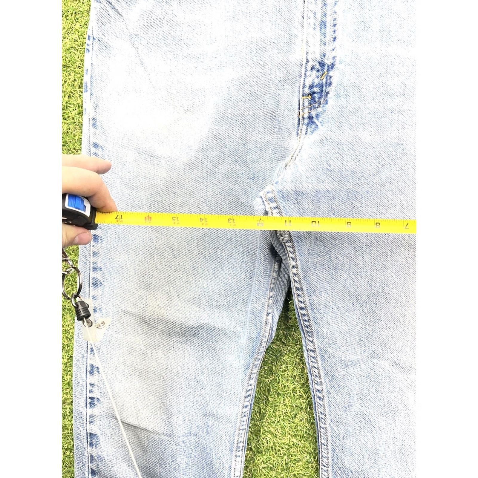 Levi's VINTAGE Levi's 505 Jeans Mens 38x30 Denim Blue Straight 5-Pocket USA Workwear Distressed Slimmed Fit Regular Mens Size US 38 / EU 54 - 3 Thumbnail