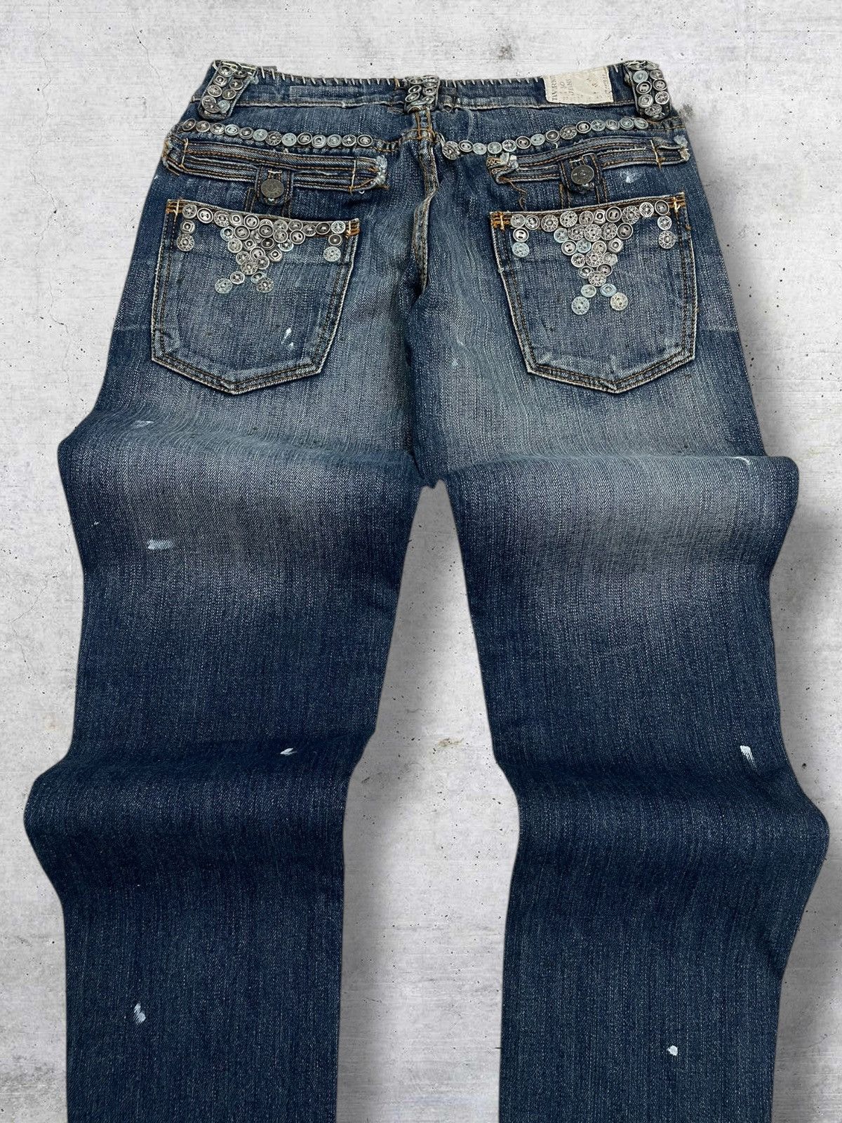 Taverniti VINTAGE TAVERNITI DESIGNER 90S RARE STITCH METAL KUNO DENIM Size US 28 / EU 44 - 13 Thumbnail