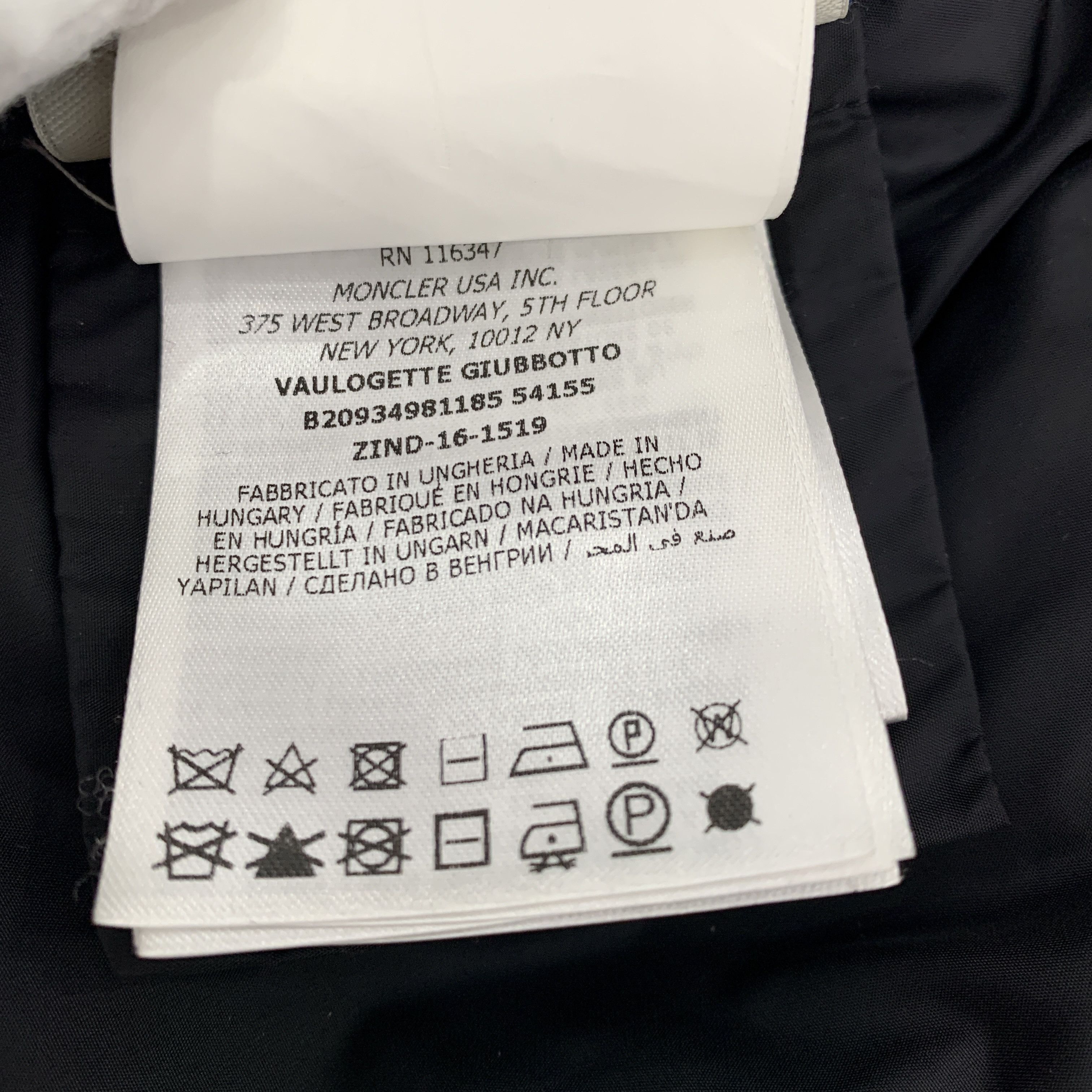 Moncler Moncler Black Quilted Ruffle Hooded Down Jacket (Size XS) Size XS / US 0-2 / IT 36-38 - 3 Thumbnail
