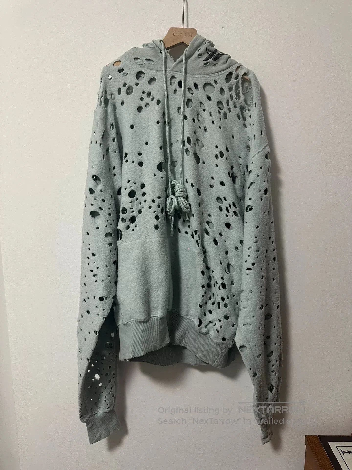 Vetements We11done Oversized Hoodie with Distressing. Size US S / EU 44-46 / 1 - 1 Thumbnail