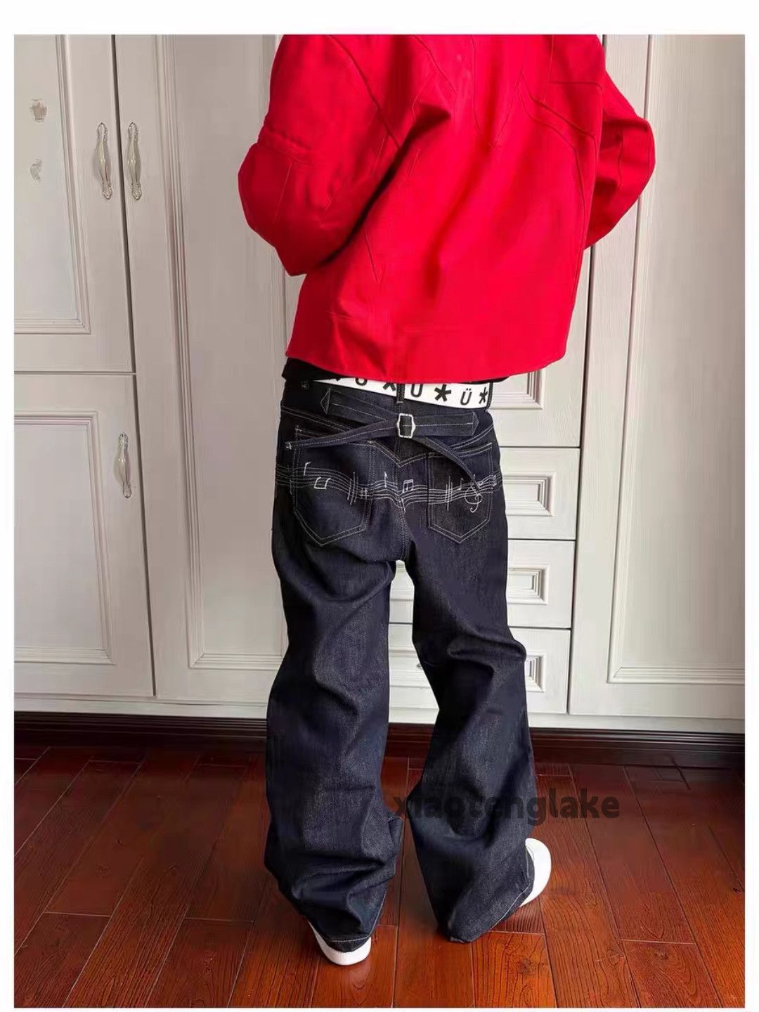 Jean xtl asaprocky travisscott bape style hiphop flared jeans Size US 37 - 1 Thumbnail