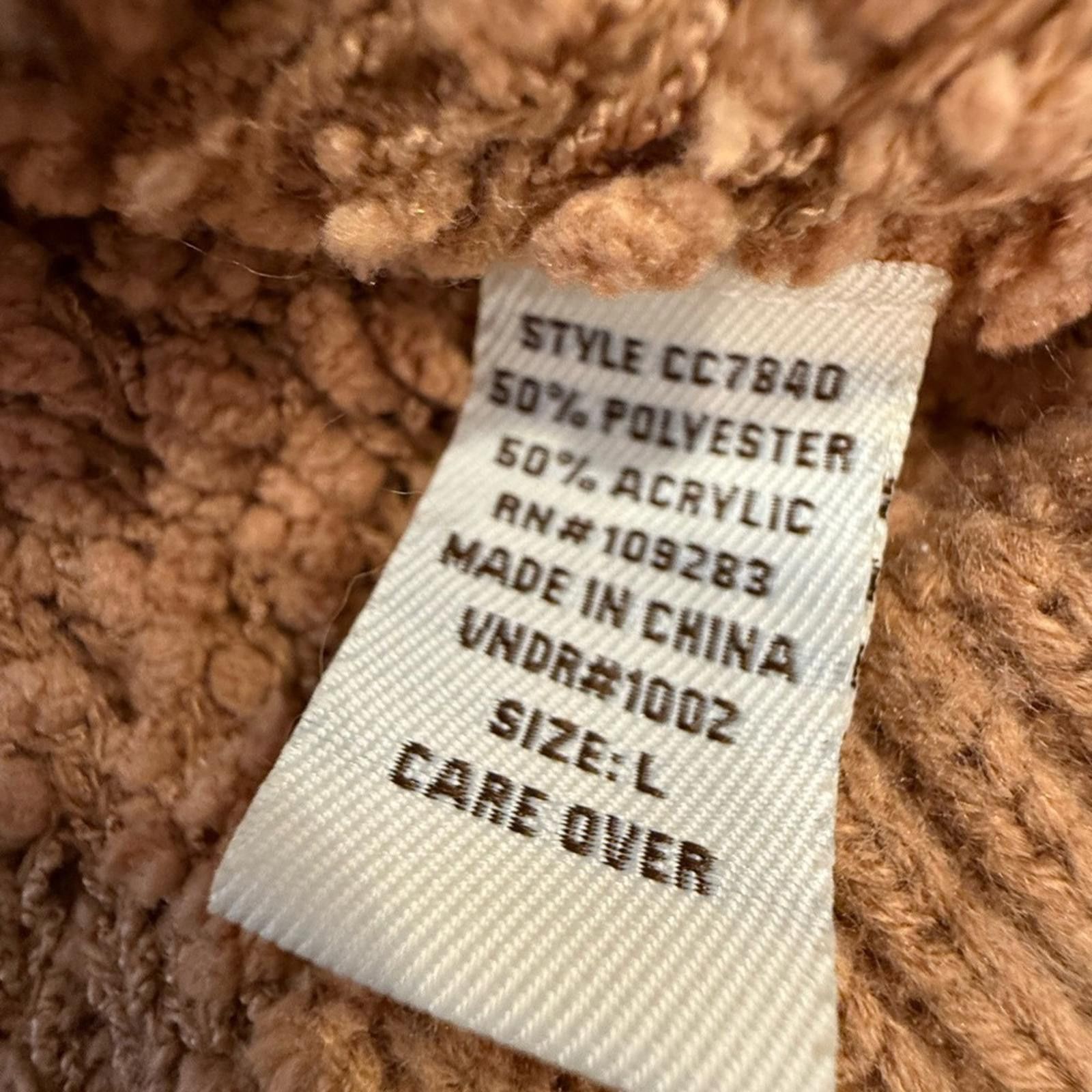 Other Vintage Havana brown textured turtleneck sweater SZ LG Size L / US 10 / IT 46 - 6 Thumbnail
