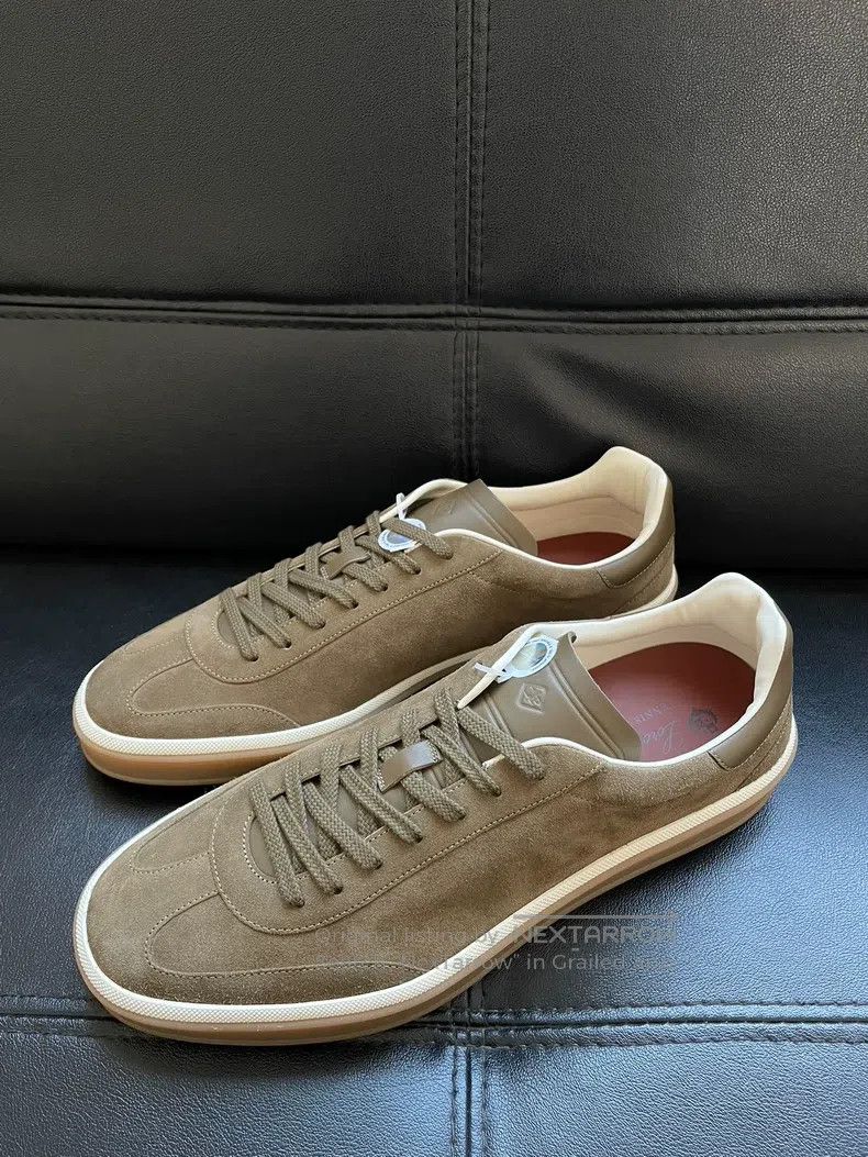 Loro Piana LORO PIANA Tennis Walk Round Toe Fashion Lacing Casual Low Size US 12 / EU 45 - 2 Thumbnail