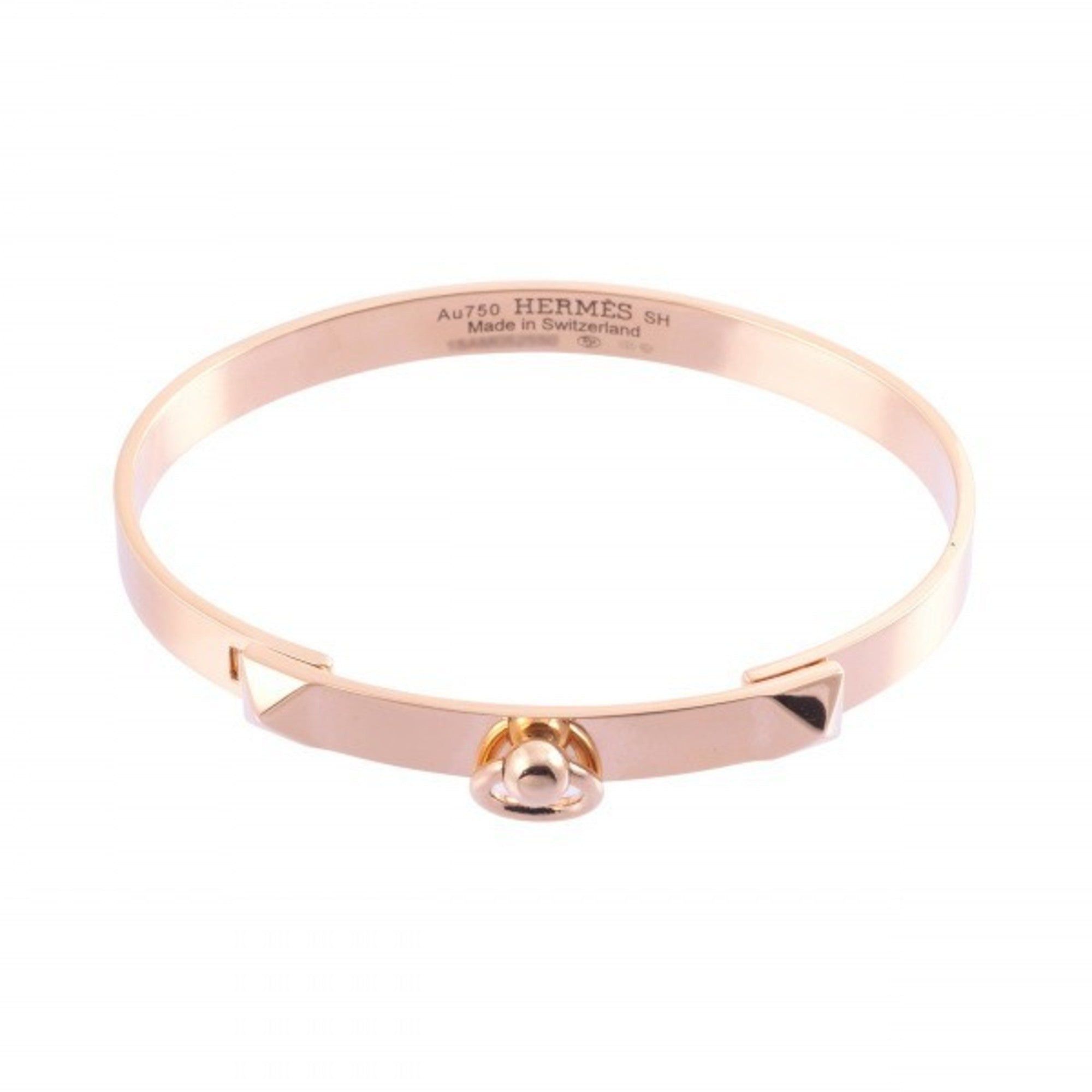 image of Hermes Collier Ethian Pm Bracelet K18Pg Pink Gold in Black, Women's