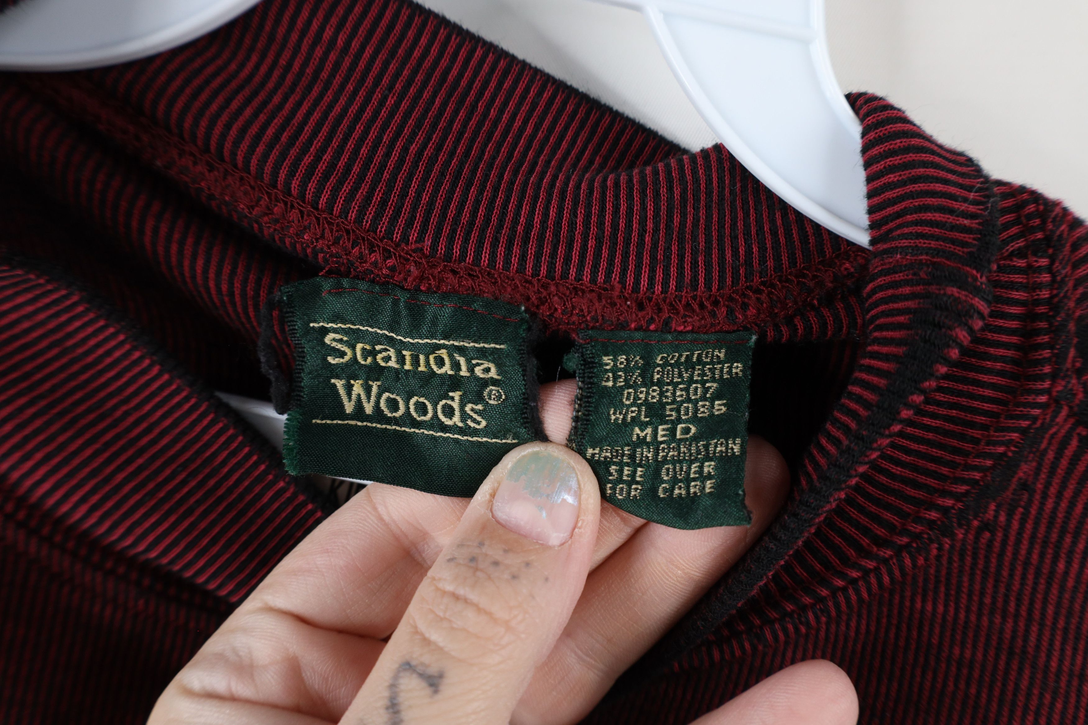 Vintage Vintage 90s Streetwear Knit Mock Neck Long Sleeve T-Shirt Size US L / EU 52-54 / 3 - 9 Thumbnail