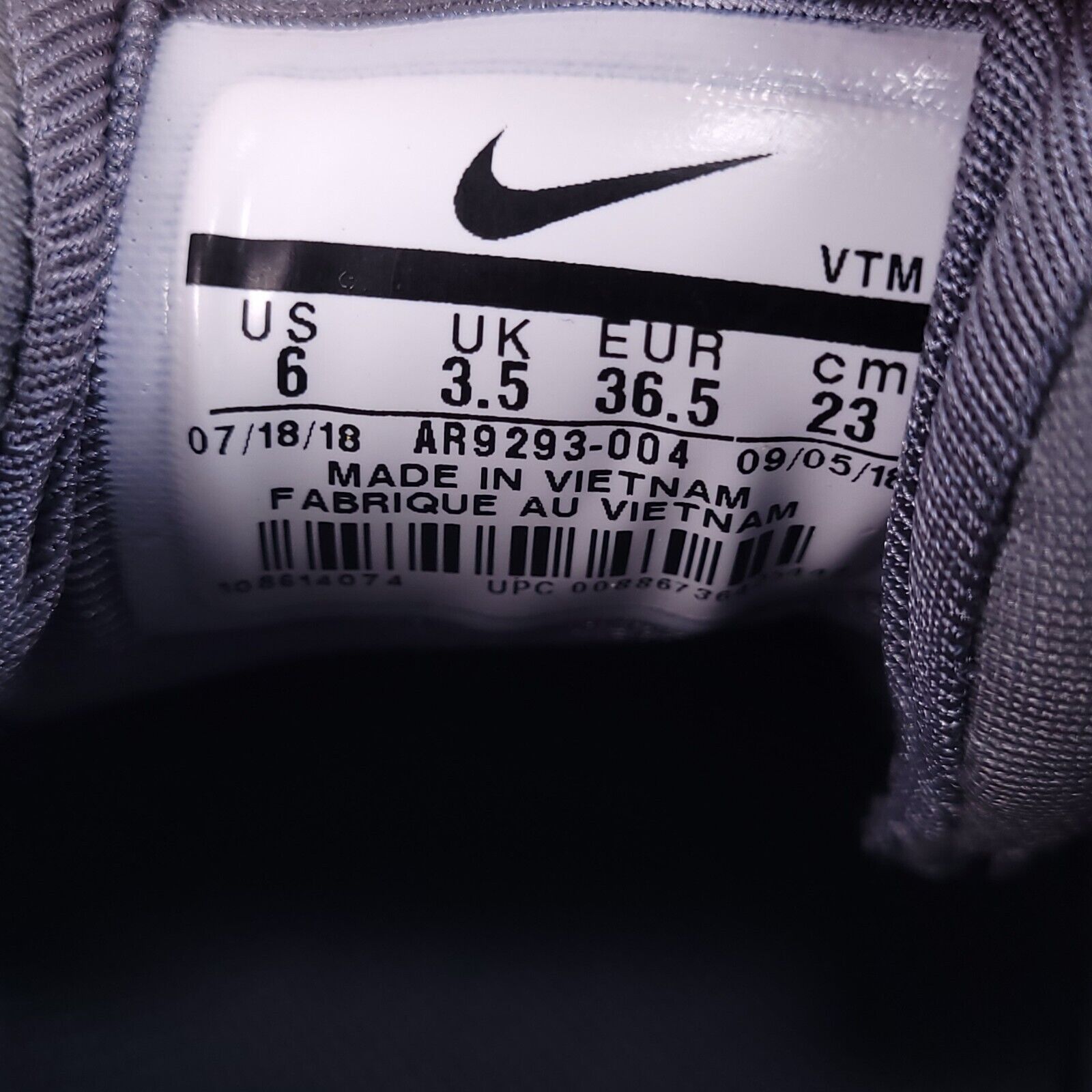 Nike Nike Air Max 720 Shoe Womens Size 6 AR9293-004 Gray Black Size US 6 / IT 36 - 8 Thumbnail