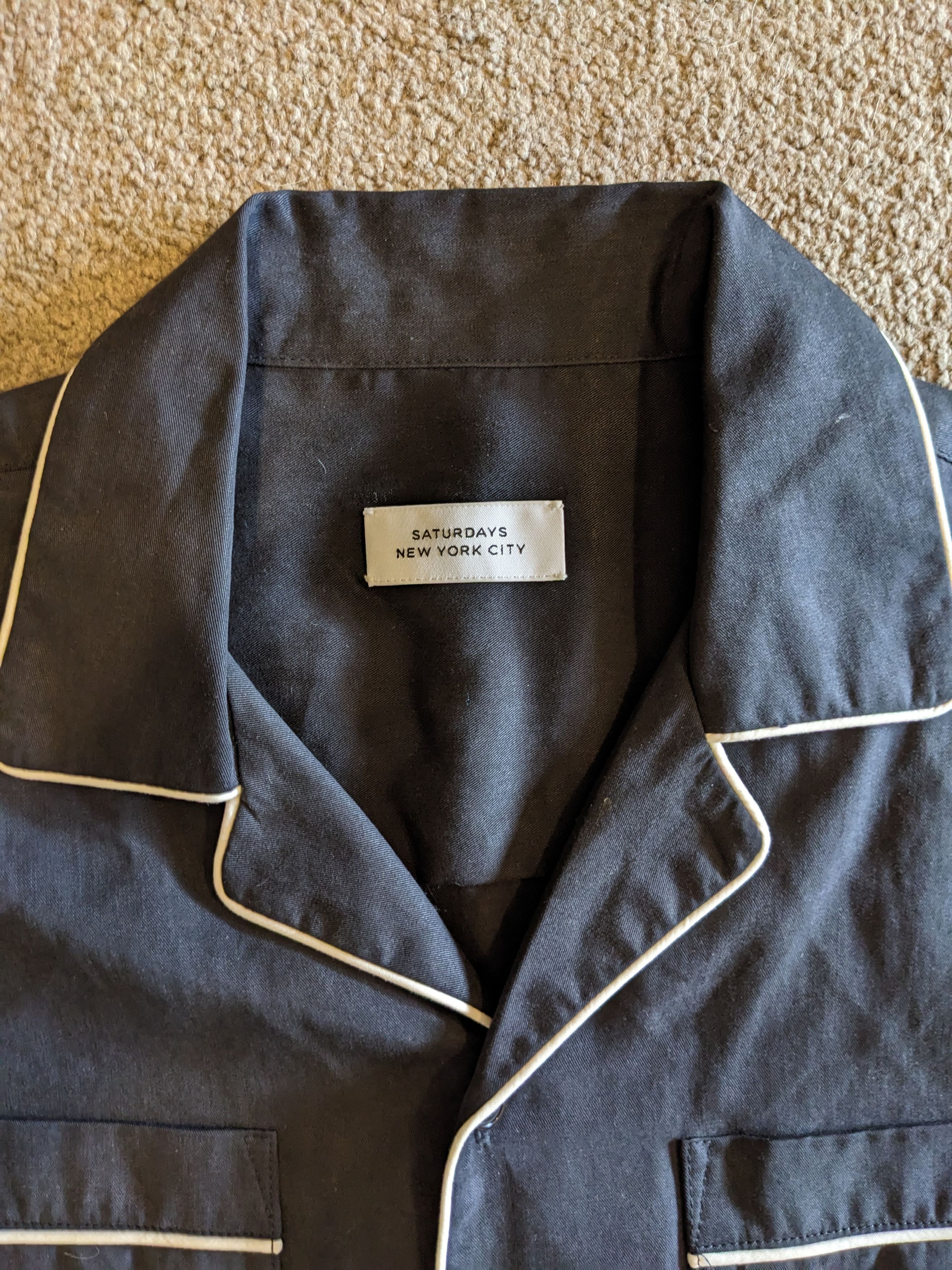 Saturdays NYC Black pajama shirt Size US M / EU 48-50 / 2 - 4 Thumbnail