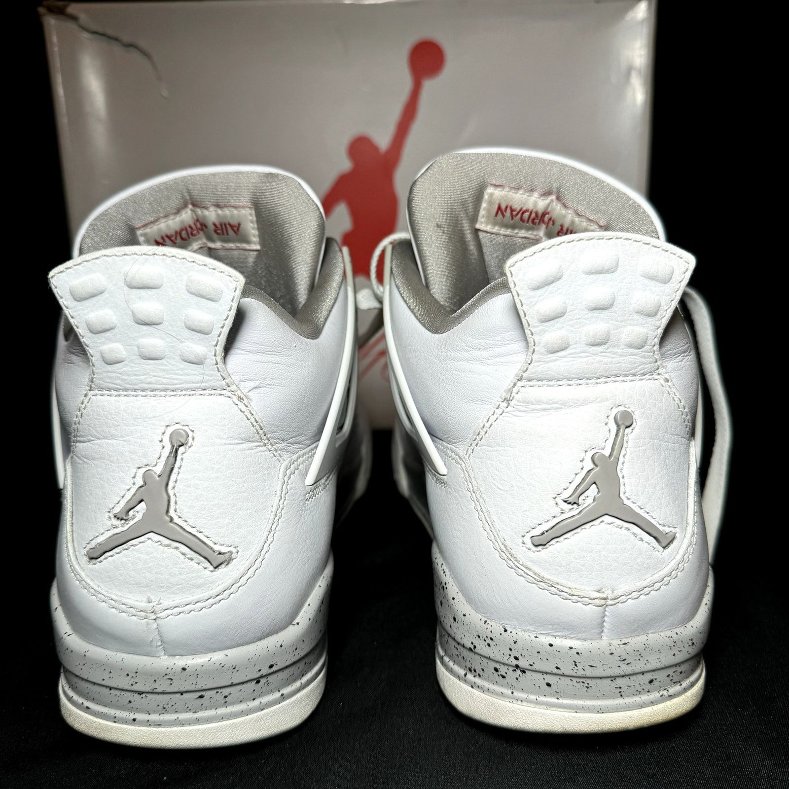 Jordan Brand × Nike Size 12 - Nike Air Jordan 4 Retro White Oreo Men's Shoes Size US 12 / EU 45 - 6 Thumbnail