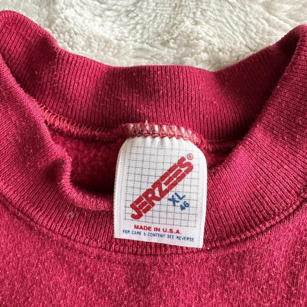 Jerzees Vintage Jerzees Sweatshirt Crewneck Mens XL Red Blank 80s LS Size US XL / EU 56 / 4 - 8 Thumbnail