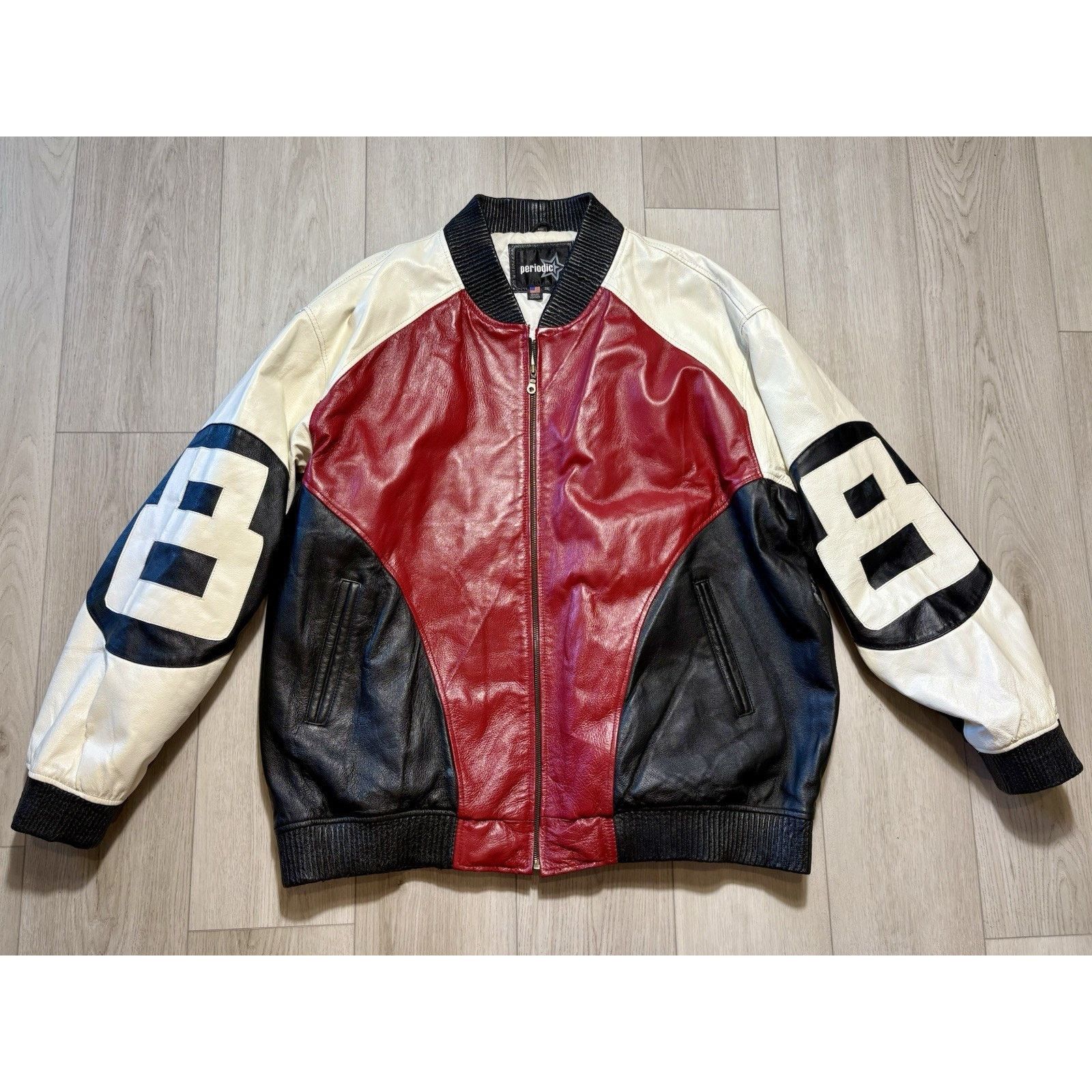 Other David Puddy Seinfeld Style 8 Ball Leather Jacket VTG 3XL Size US XXL / EU 58 / 5 - 2 Thumbnail