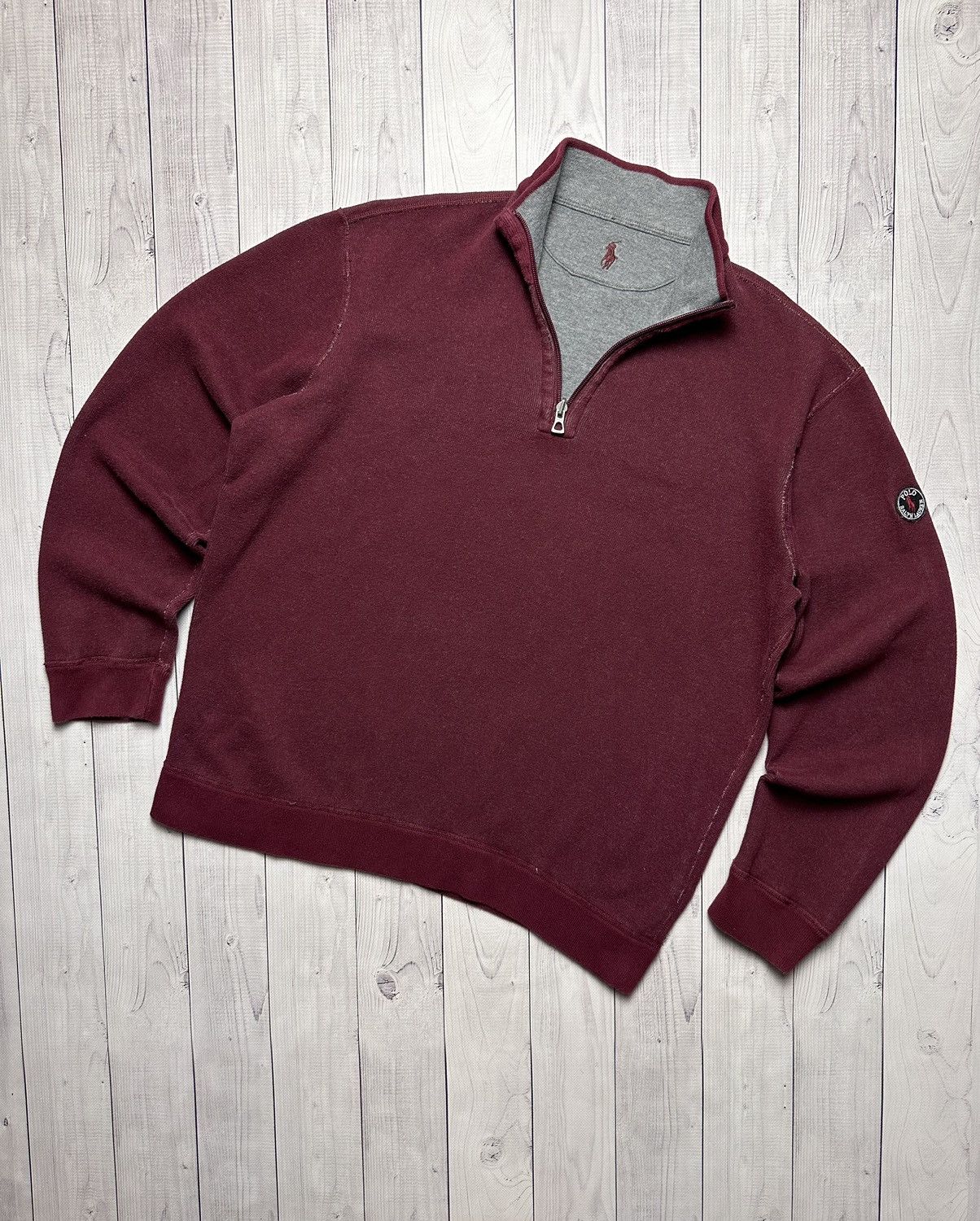 Vintage Vintage Polo Ralph Lauren sweater reversible logo rare Large Size US L / EU 52-54 / 3 - 1 Thumbnail