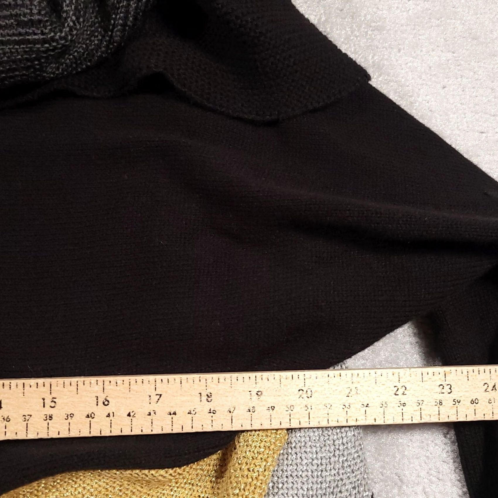 Charter Club Charter Club Cardigan Sweater Open Front Glitter Knit 1X Black Women Knit Open Front Cardigan Glitter 1X Women's Char... Size XL / US 12-14 / IT 48-50 - 6 Thumbnail