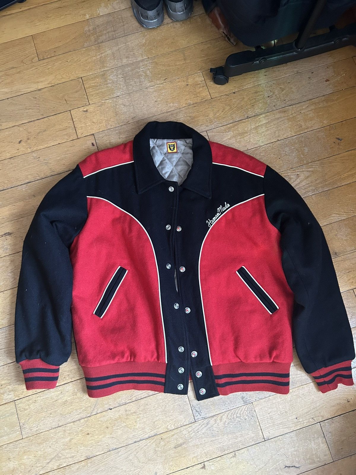 A$AP Rocky × Human Made Human Made Varsity Jacket Size US L / EU 52-54 / 3 - 1 Thumbnail