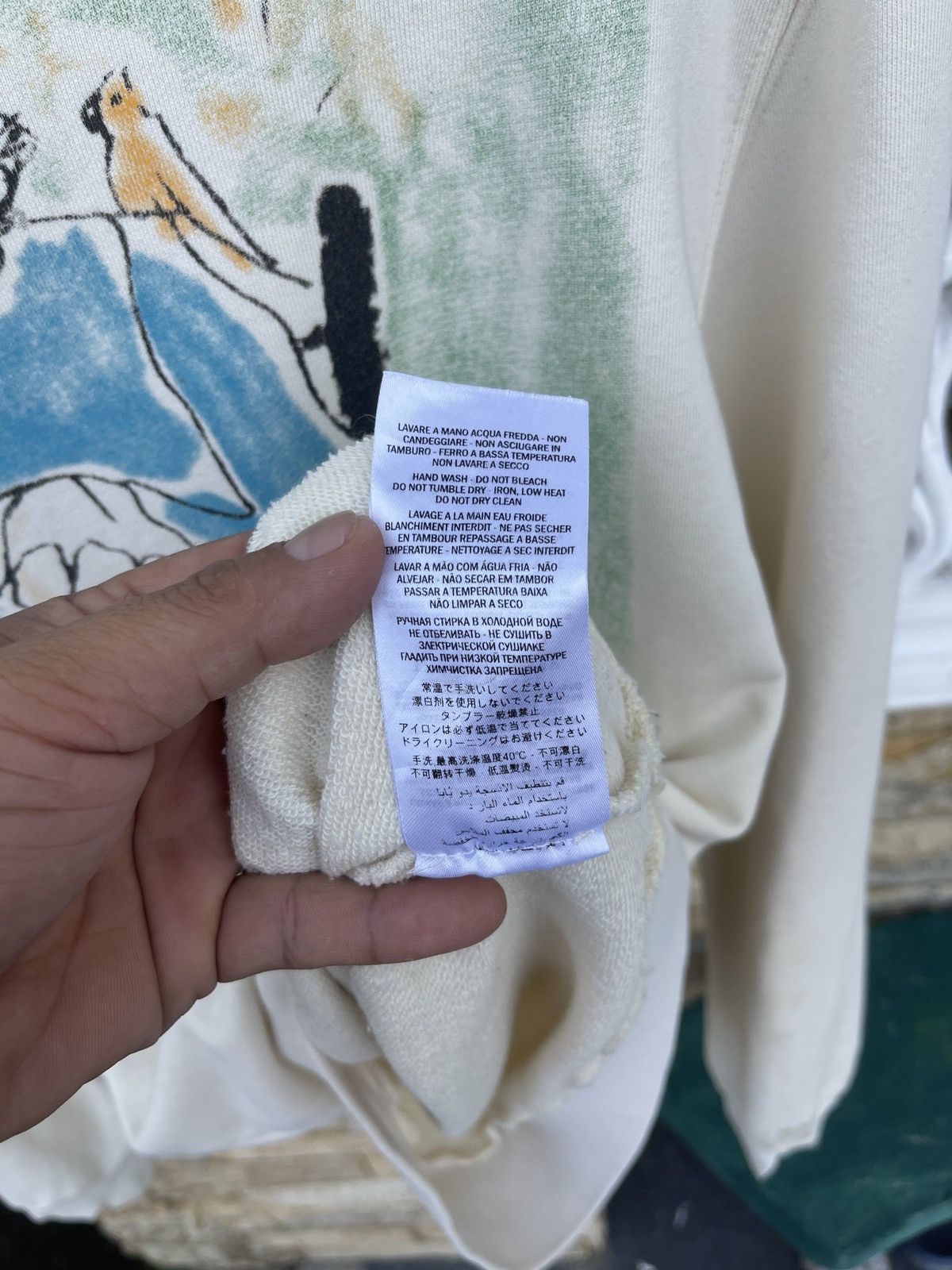 Gucci Rare🔥GUCCI Garden Via Della Vigna Nuova Thrashed Sweatshirt Size US L / EU 52-54 / 3 - 7 Thumbnail