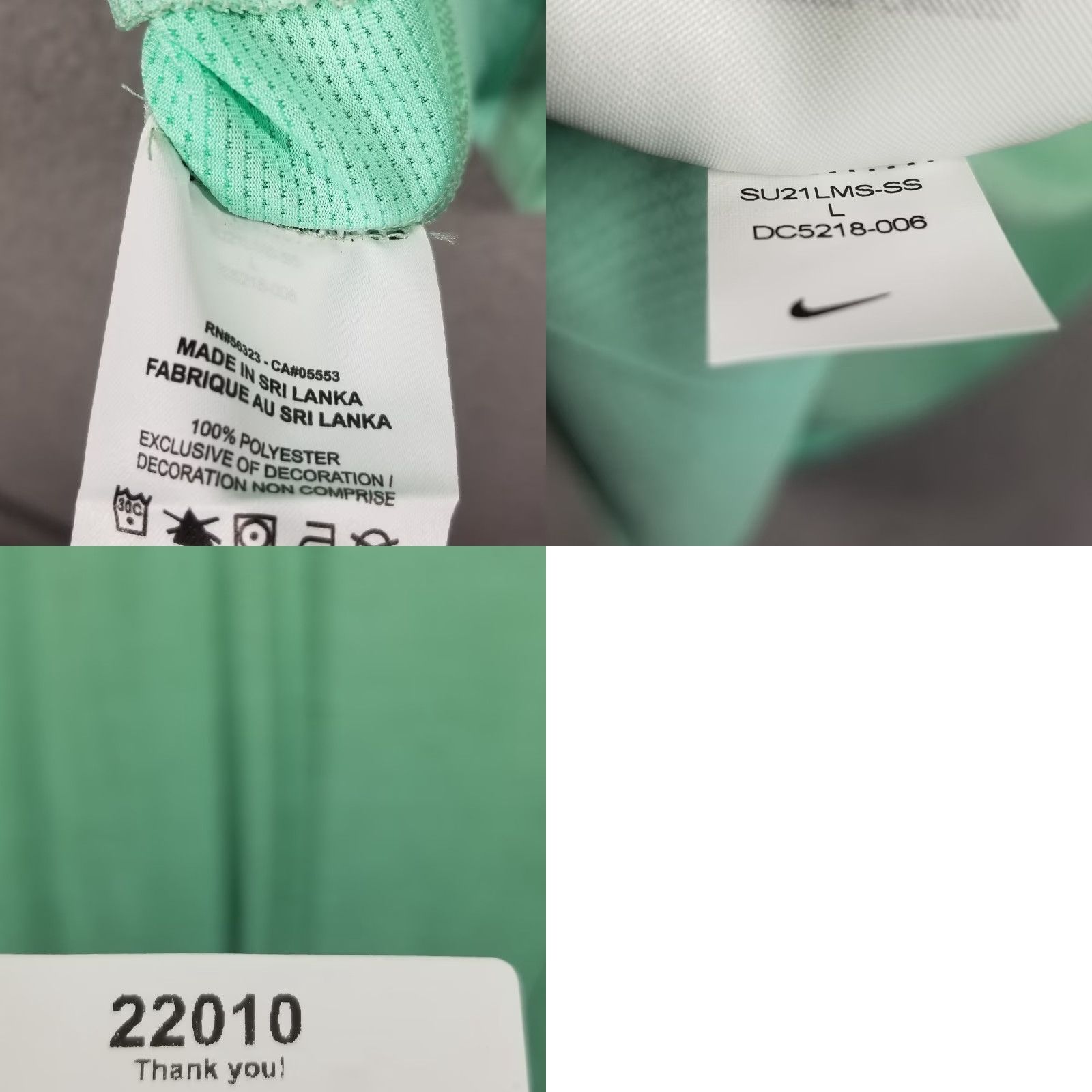 Nike Nike Pro Shirt Men Large Training Hyper Dry Veneer T-Shirt Jungle Green Pro Nike Shirt Training Jersey Polyester 100% Jersey Pro Size US L / EU 52-54 / 3 - 8 Thumbnail