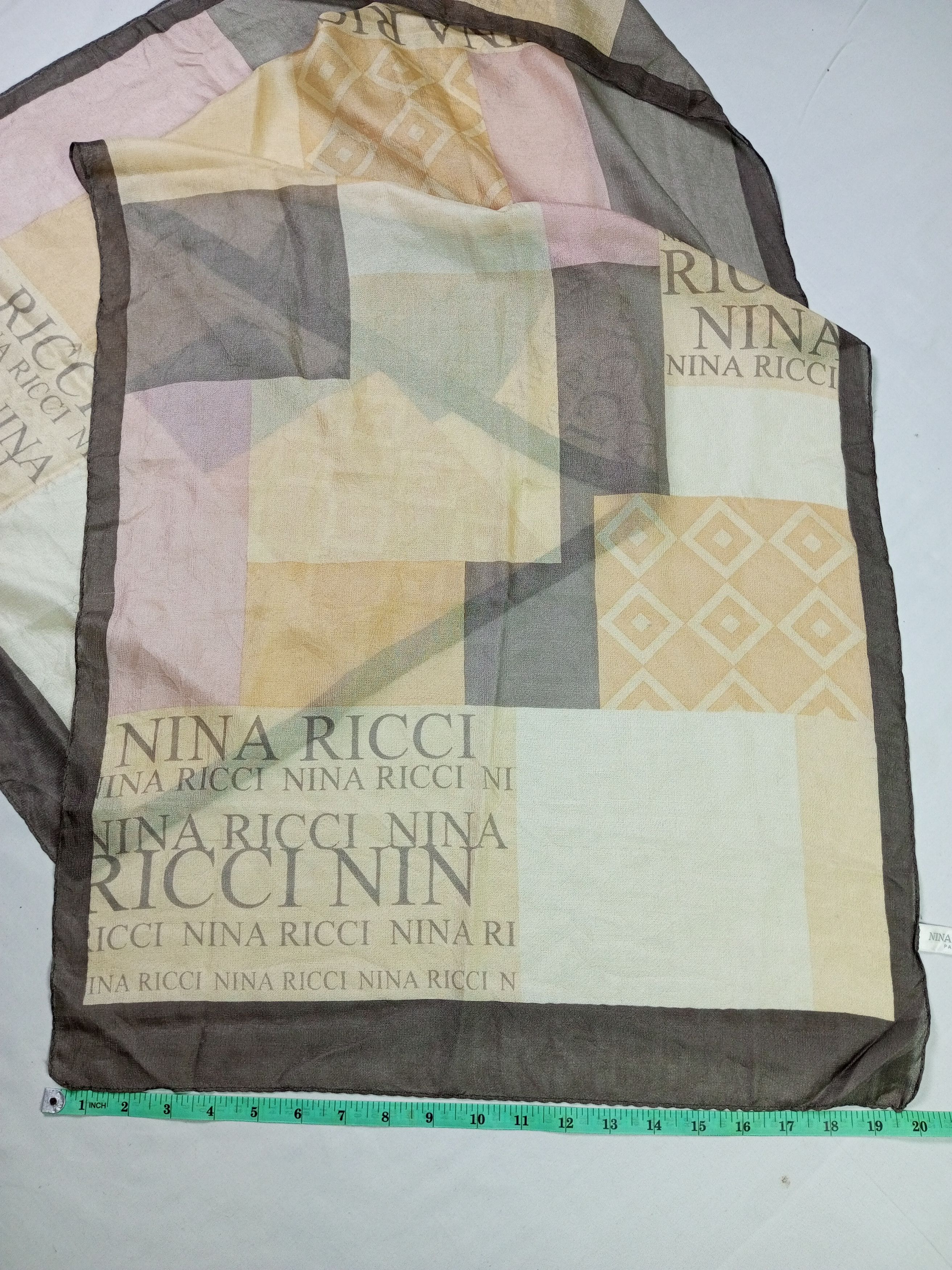 Japanese Brand × Nina Ricci Nina Ricci Silk Scarf Size ONE SIZE - 9 Thumbnail