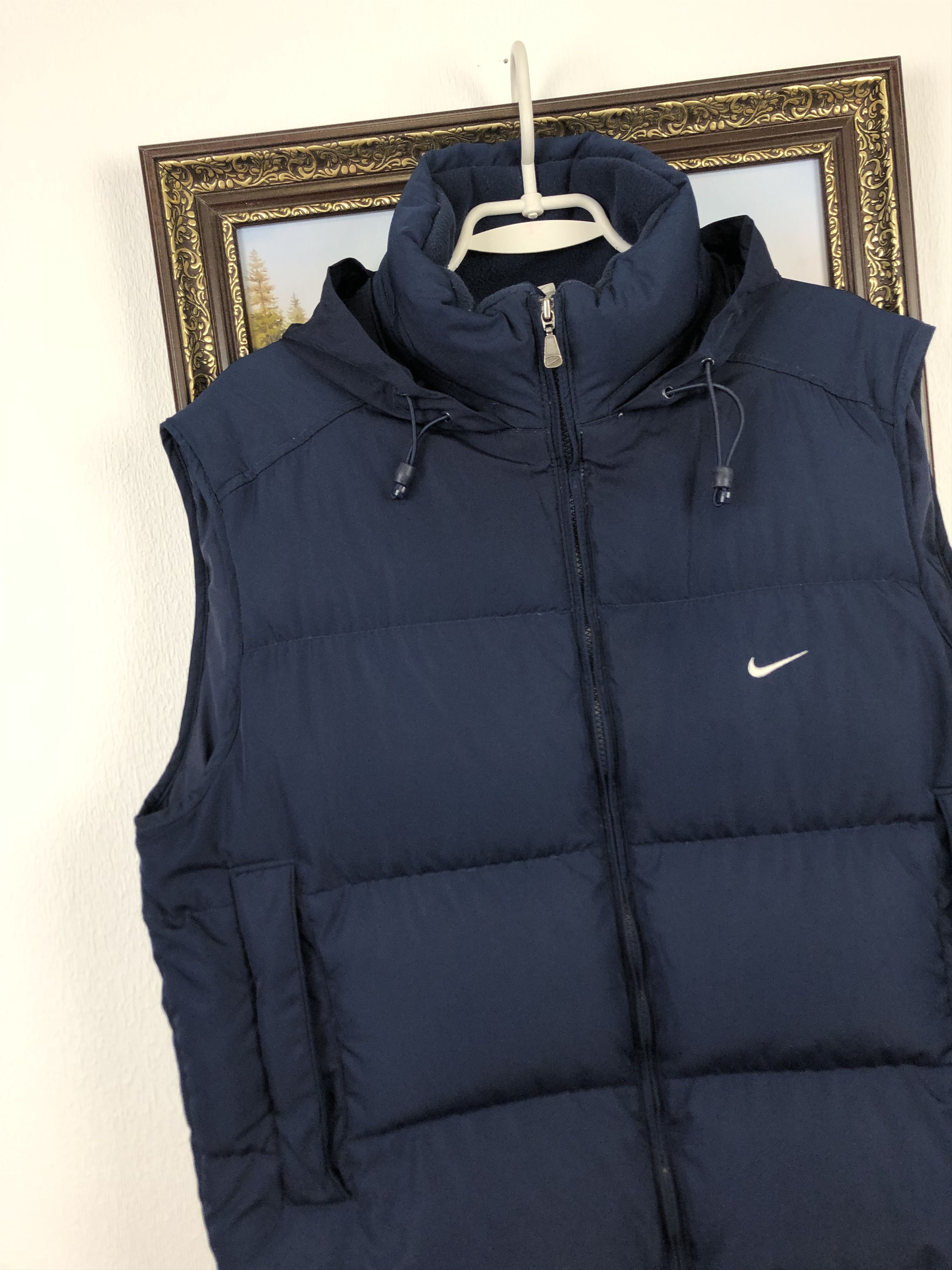 Nike Nike Vintage 90s Down Puffer Vest Jacket Navy Rare Size US M / EU 48-50 / 2 - 3 Thumbnail