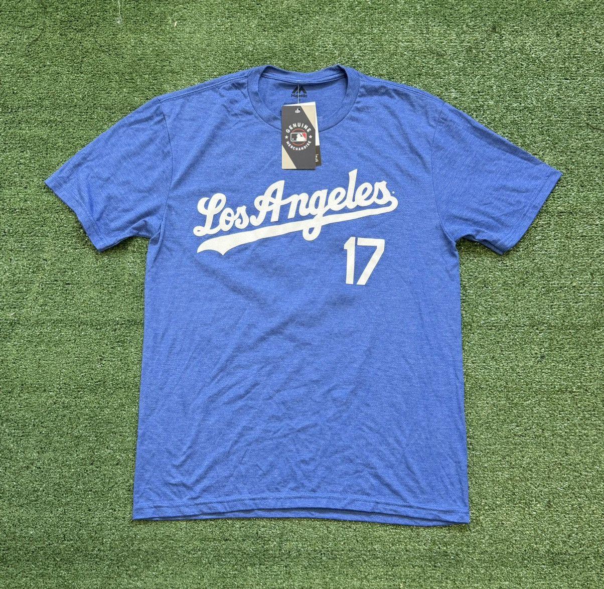 Majestic Majestic Los Angeles Dodgers #17 Shohei Ohtani Men's Blue Size US M / EU 48-50 / 2 - 1 Thumbnail