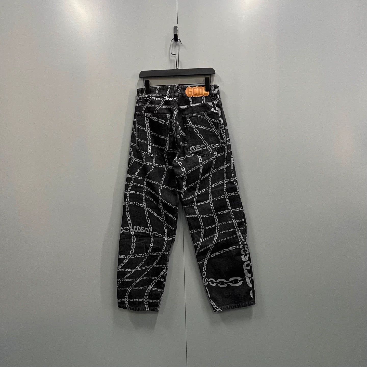 GCDS GCDS Chain Print Denim Work Pants 31 Size US 31 - 2 Thumbnail