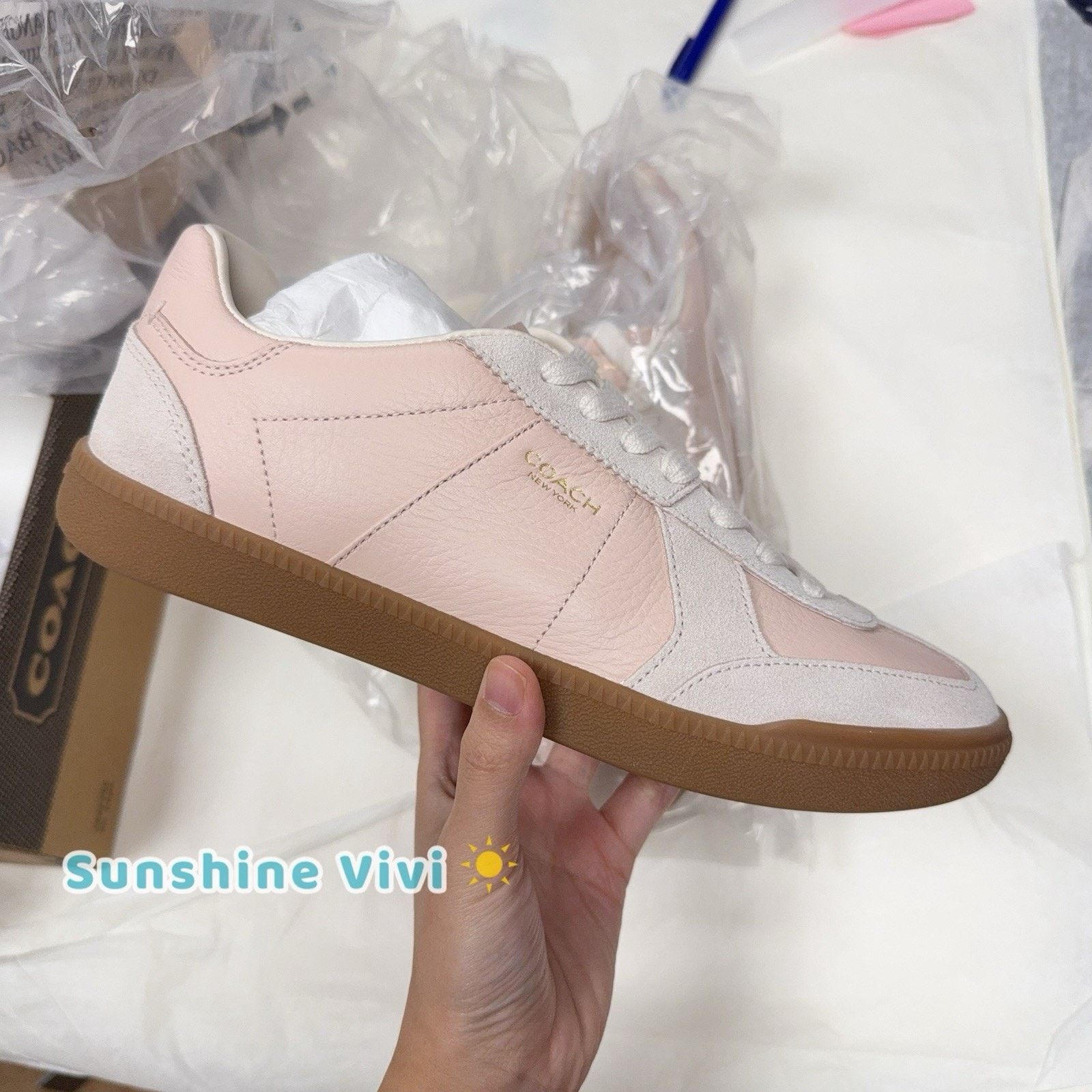 Coach NWT Coach Women's Ellis Sneaker Blush CAQ33 US 8 Size US 8 / IT 38 - 1 Thumbnail