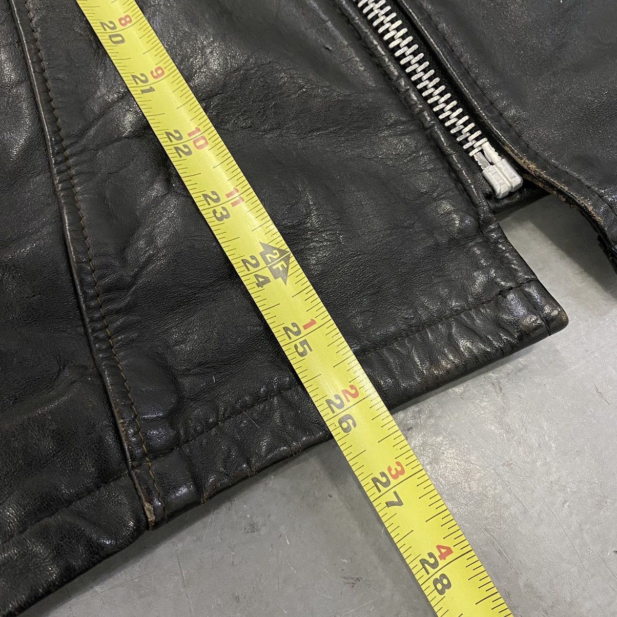 Japanese Brand × Vintage Vtg 60s 70s Excelled Black Leather Cafe Racer Moto Jacket Size US M / EU 48-50 / 2 - 3 Thumbnail