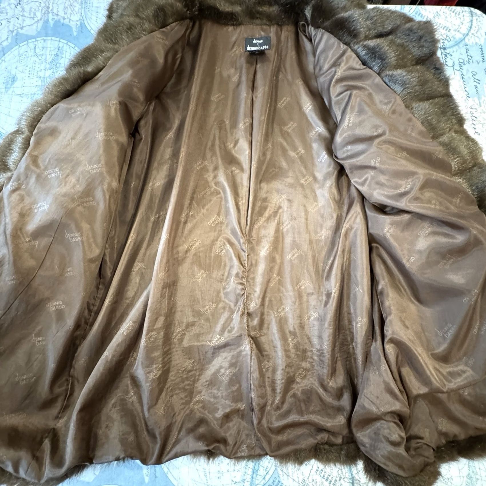 Vintage VINTAGE Dennis Basso Brown Faux Fur Coat Women's Sz 2X Old Money Designer Classic HookFront Size XXL / US 16-18 / IT 52-54 - 3 Thumbnail