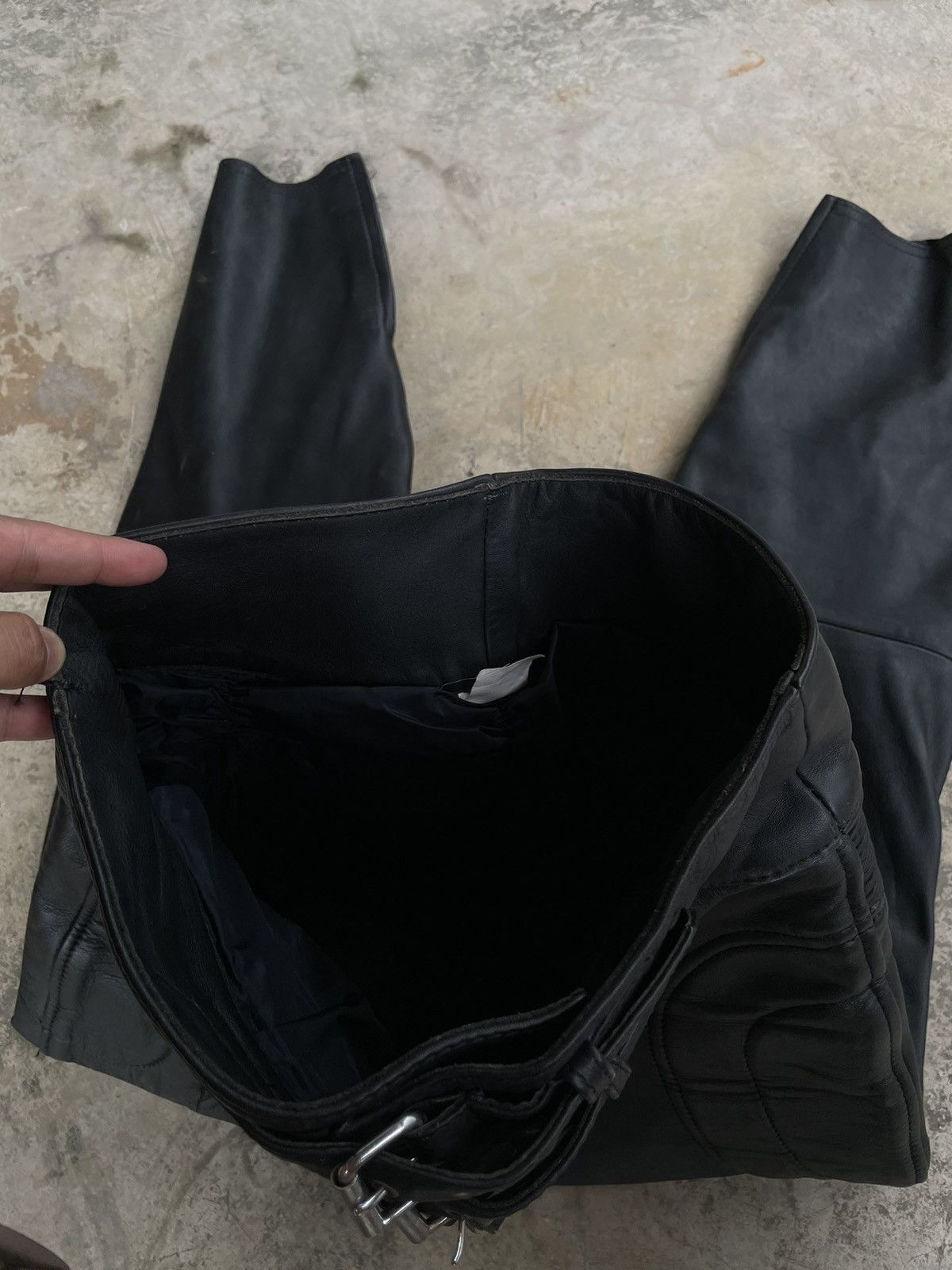 Hein Gericke Japanese Brand Leather Padded Pant Rider Motorcyle Suit Size US 29 - 6 Thumbnail
